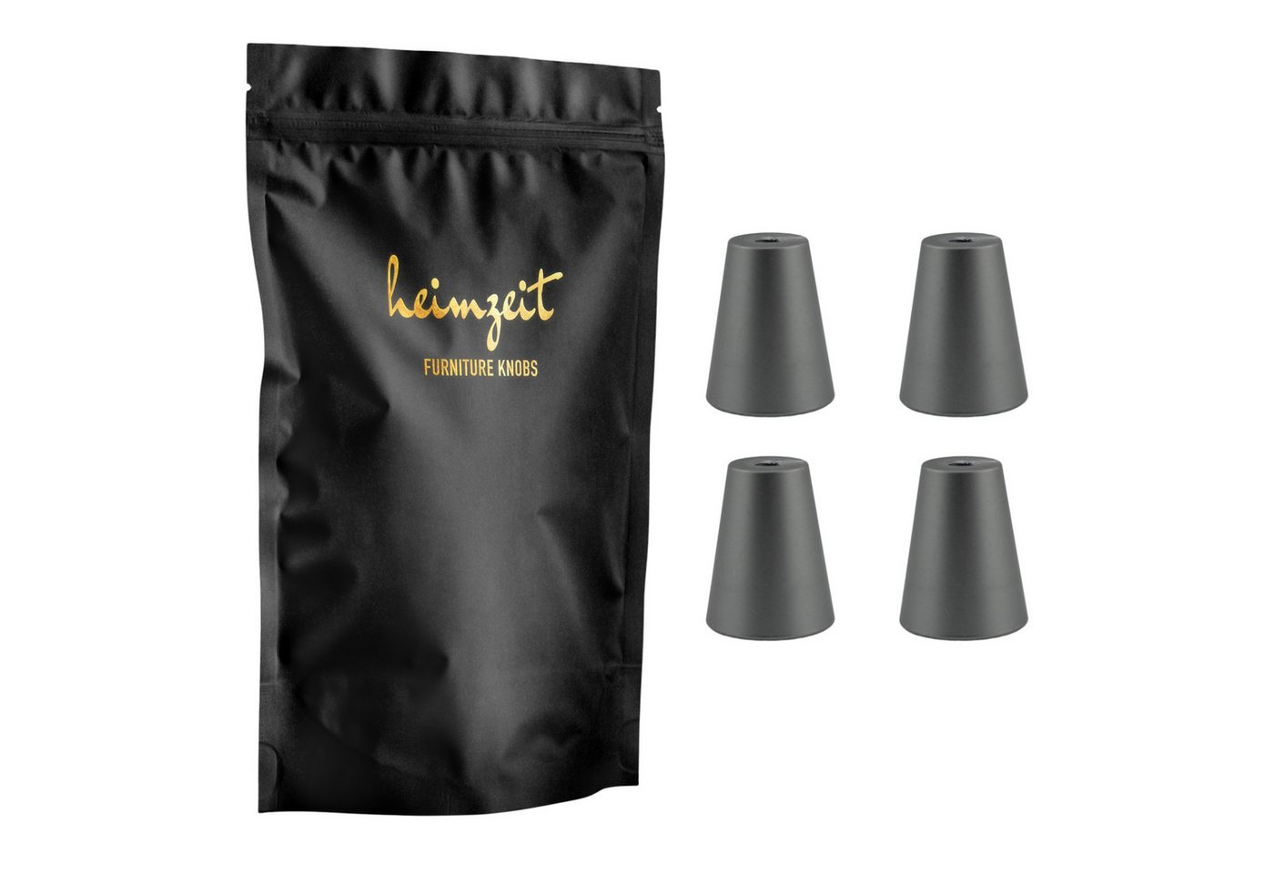 heimzeit Möbelgriff heimzeit Möbelknöpfe Rund (4-St) von heimzeit
