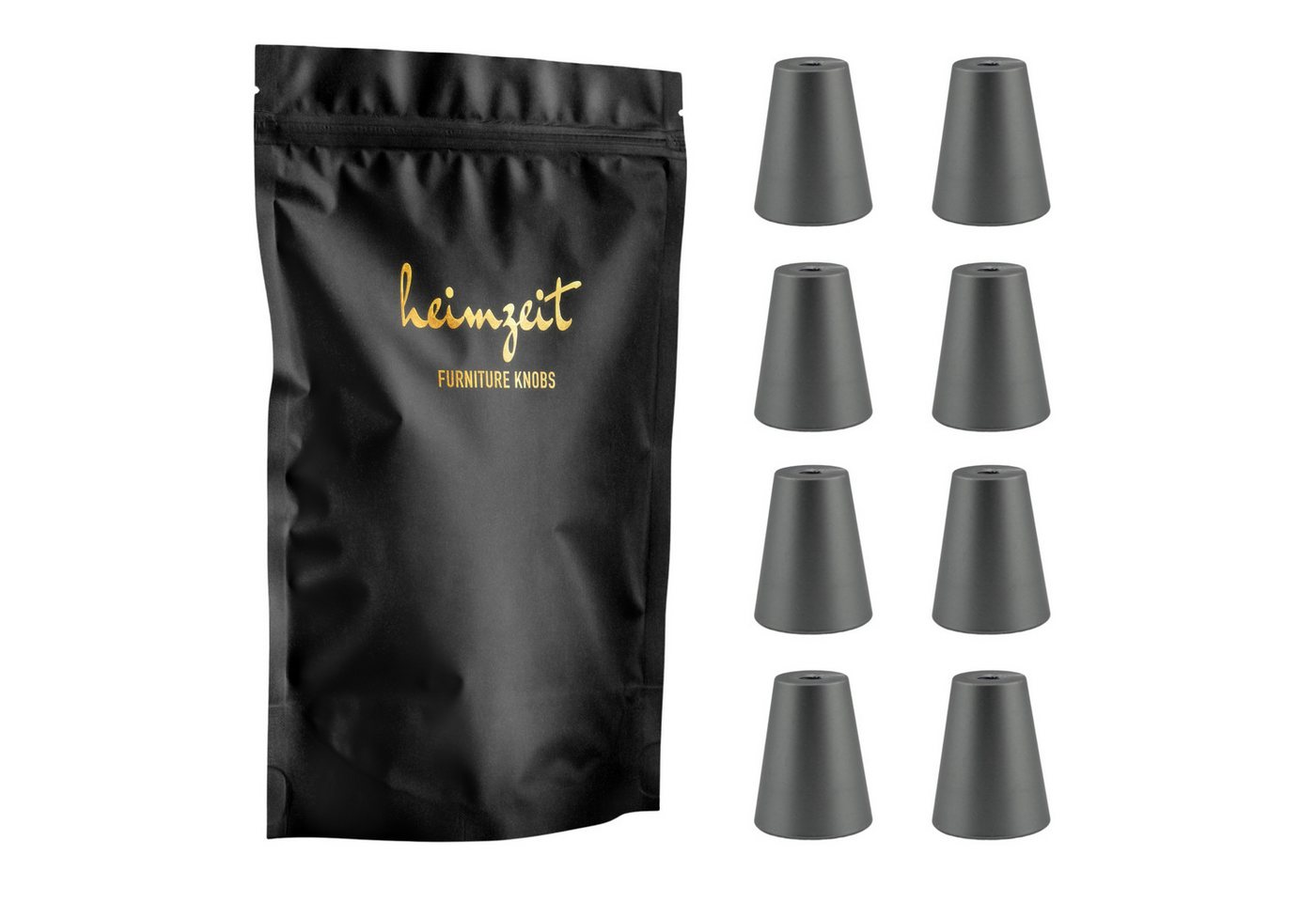 heimzeit Möbelgriff heimzeit Möbelknöpfe Rund (8-St) von heimzeit