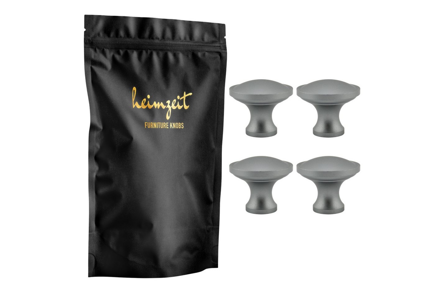 heimzeit Möbelgriff heimzeit Möbelknöpfe Rund groß (4-St) von heimzeit