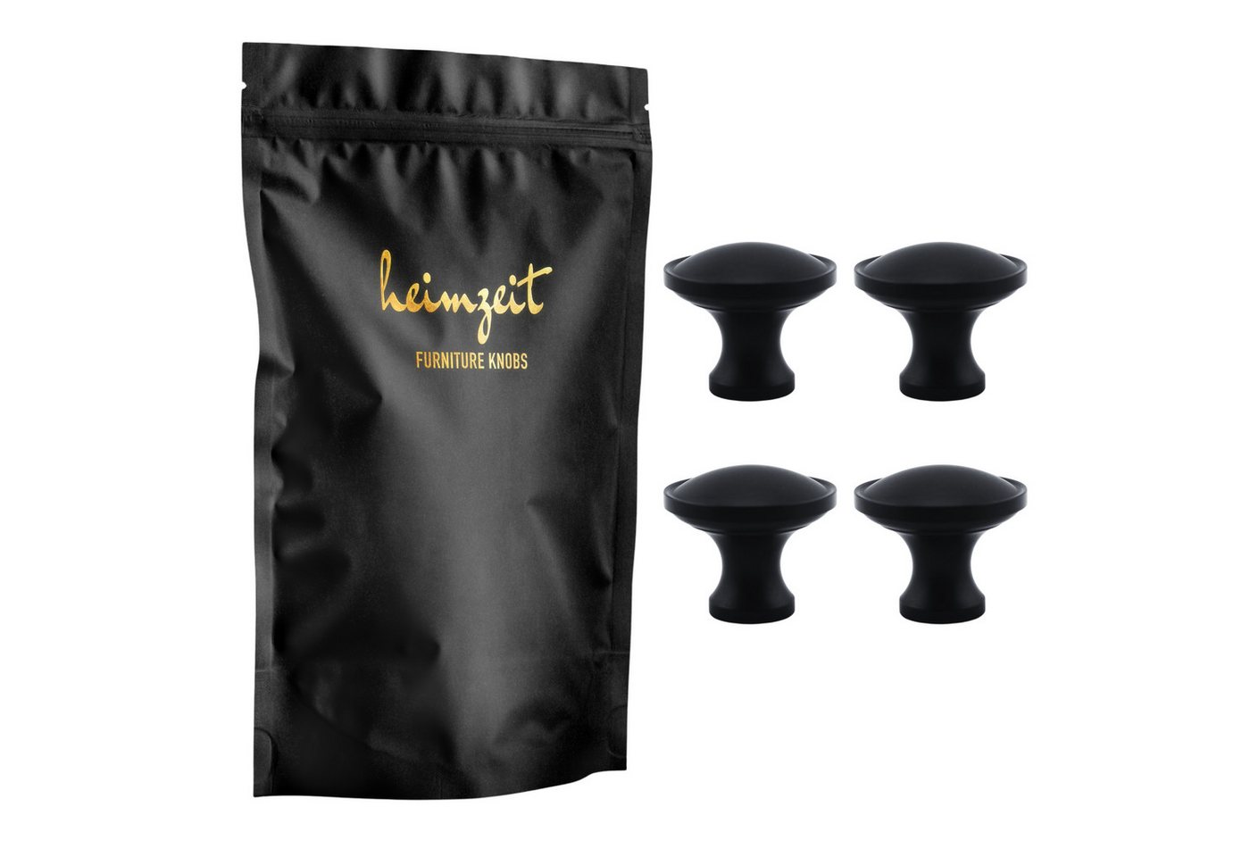 heimzeit Möbelgriff heimzeit Möbelknöpfe Rund groß (4-St) von heimzeit