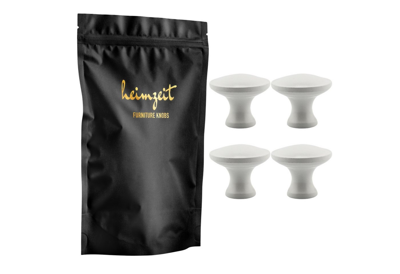 heimzeit Möbelgriff heimzeit Möbelknöpfe Rund groß (4-St) von heimzeit