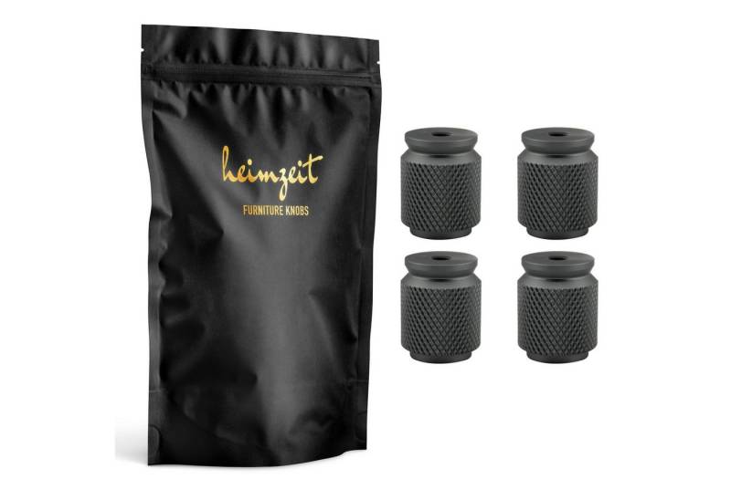 heimzeit Möbelgriff heimzeit Möbelknöpfe geriffelt (4-St) von heimzeit