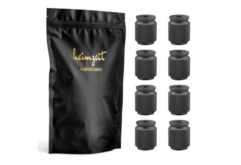 heimzeit Möbelgriff heimzeit Möbelknöpfe geriffelt (8-St) von heimzeit
