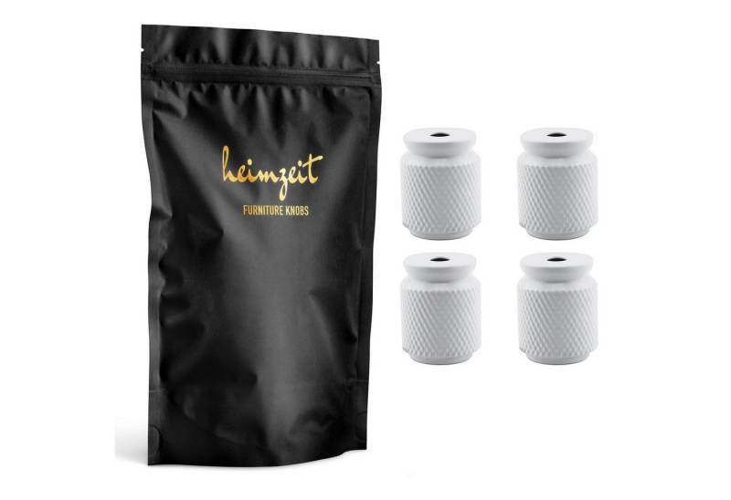 heimzeit Möbelgriff heimzeit Möbelknöpfe geriffelt (4-St) von heimzeit