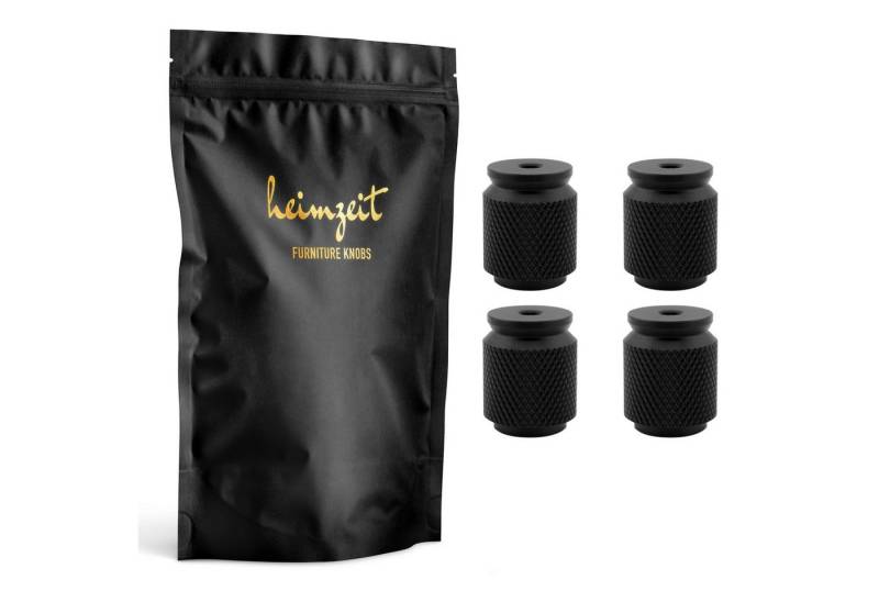 heimzeit Möbelgriff heimzeit Möbelknöpfe geriffelt (4-St) von heimzeit