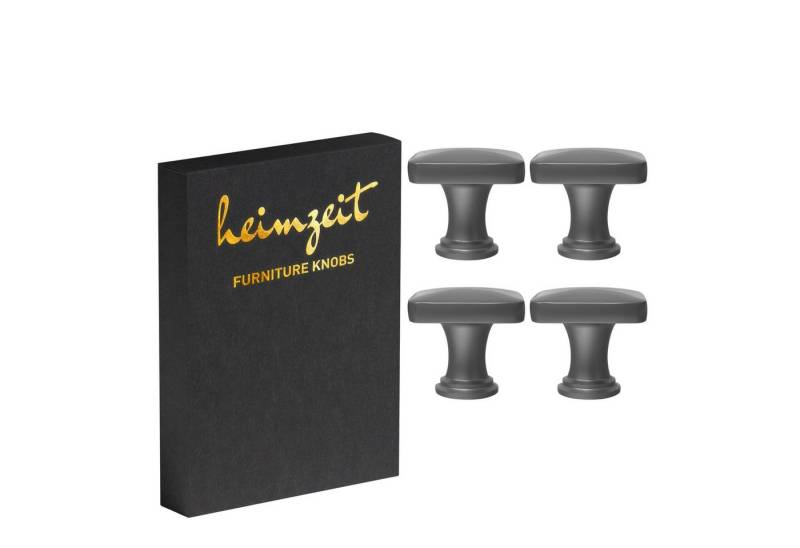 heimzeit Möbelgriff heimzeit Möbelknöpfe Quadratisch (4-St) von heimzeit