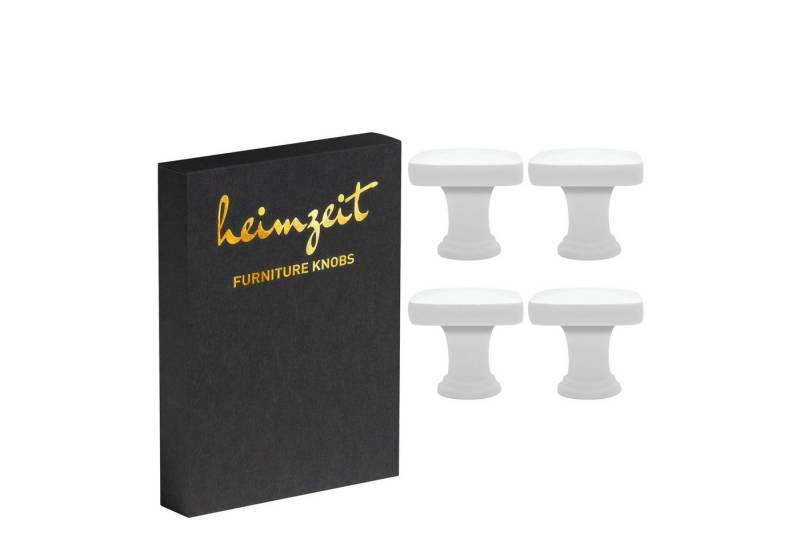 heimzeit Möbelgriff heimzeit Möbelknöpfe Quadratisch (4-St) von heimzeit