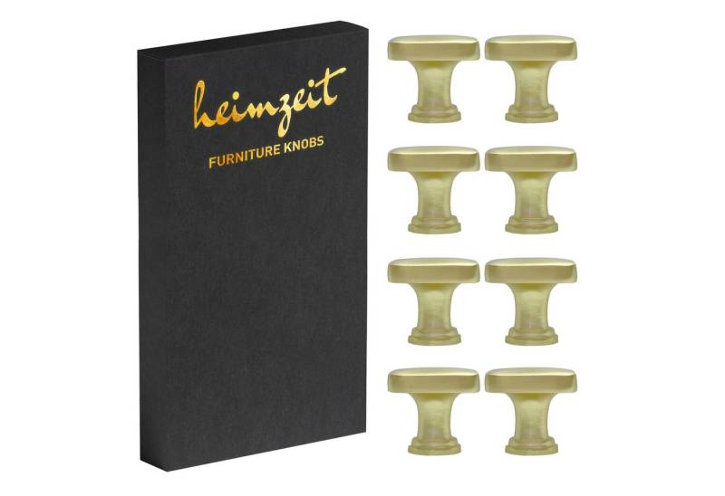 heimzeit Möbelgriff heimzeit Möbelknöpfe Quadratisch (8-St) von heimzeit