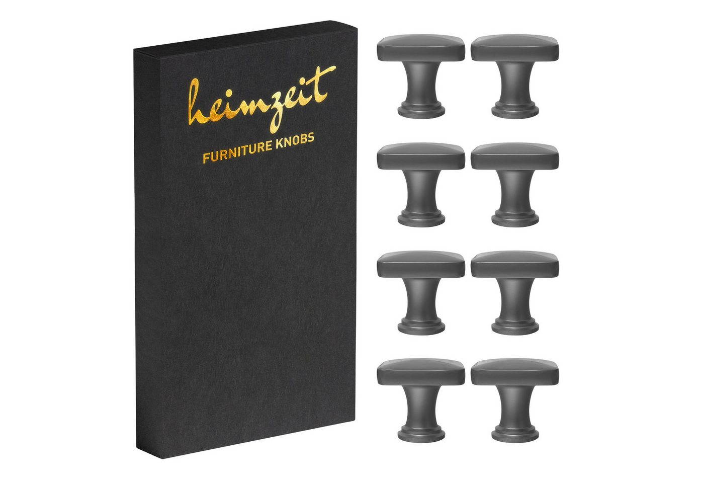heimzeit Möbelgriff heimzeit Möbelknöpfe Quadratisch (8-St) von heimzeit