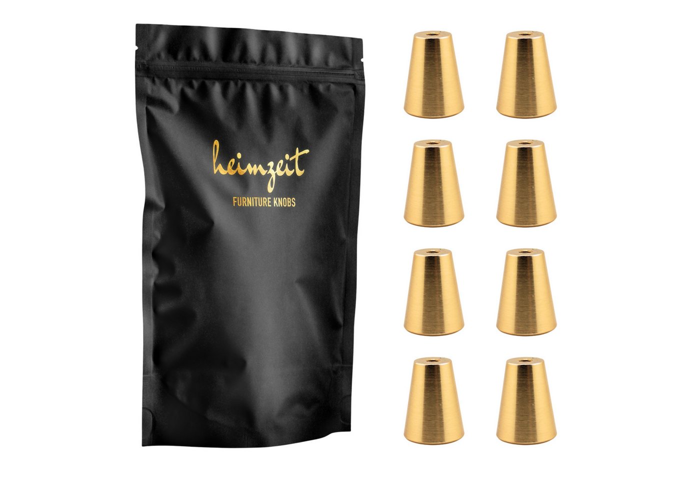 heimzeit Möbelgriff heimzeit Möbelknöpfe Rund (8-St) von heimzeit