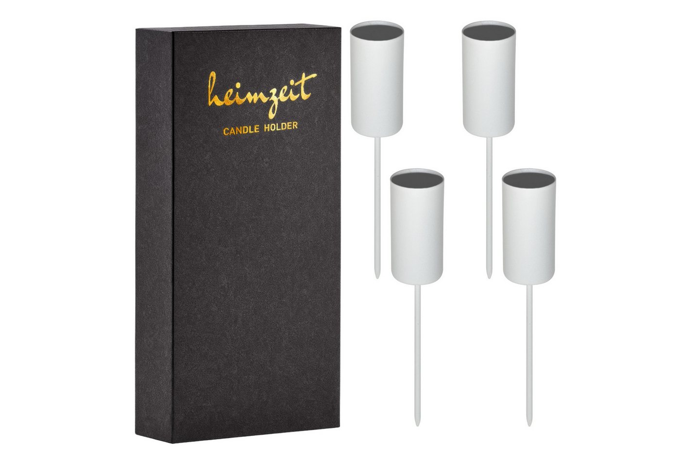 heimzeit Tischkerzenhalter Kerzenhalter f. Stabkerzen Ø22 mm zum Stecken von heimzeit