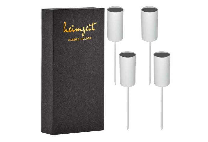 heimzeit Tischkerzenhalter Kerzenhalter f. Stabkerzen Ø22 mm zum Stecken von heimzeit