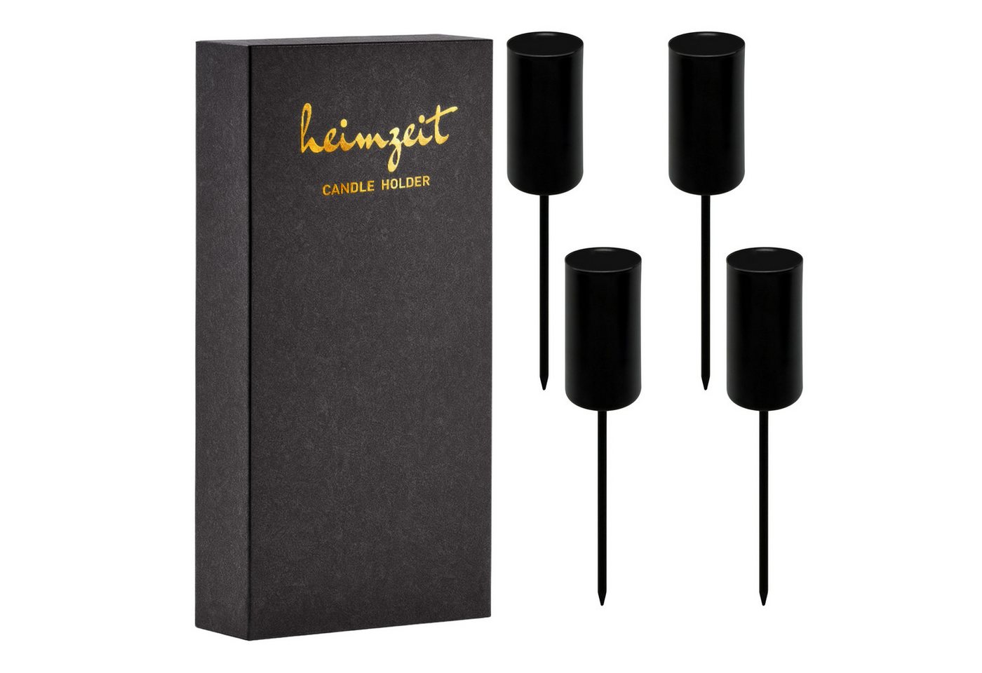 heimzeit Tischkerzenhalter Kerzenhalter f. Stabkerzen Ø22 mm zum Stecken von heimzeit