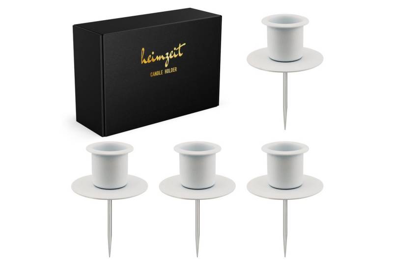heimzeit Tischkerzenhalter Kerzenhalter für Stabkerzen Ø 22 mm zum Stecken von heimzeit