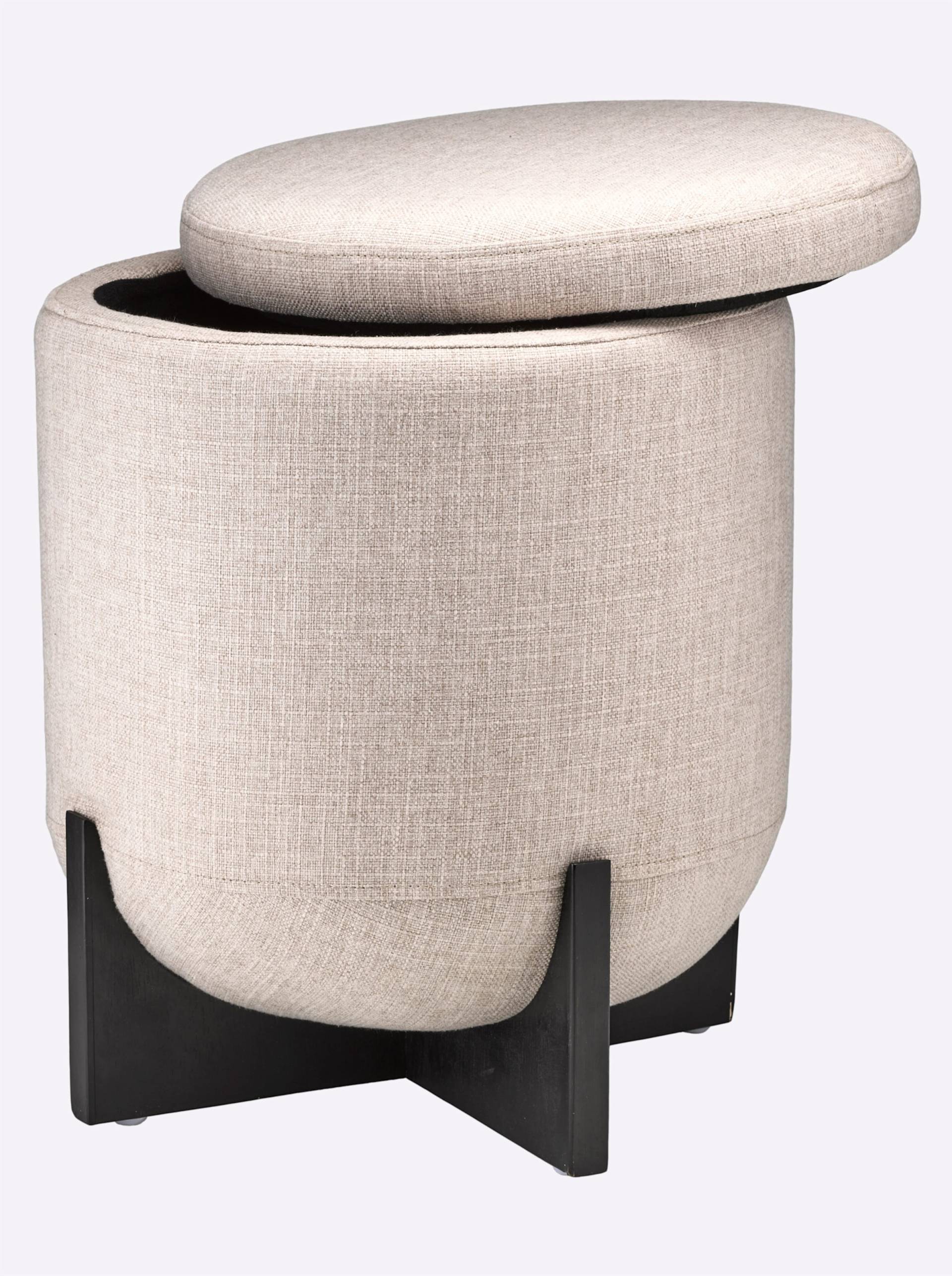 Hocker in taupe von heine home von heine home