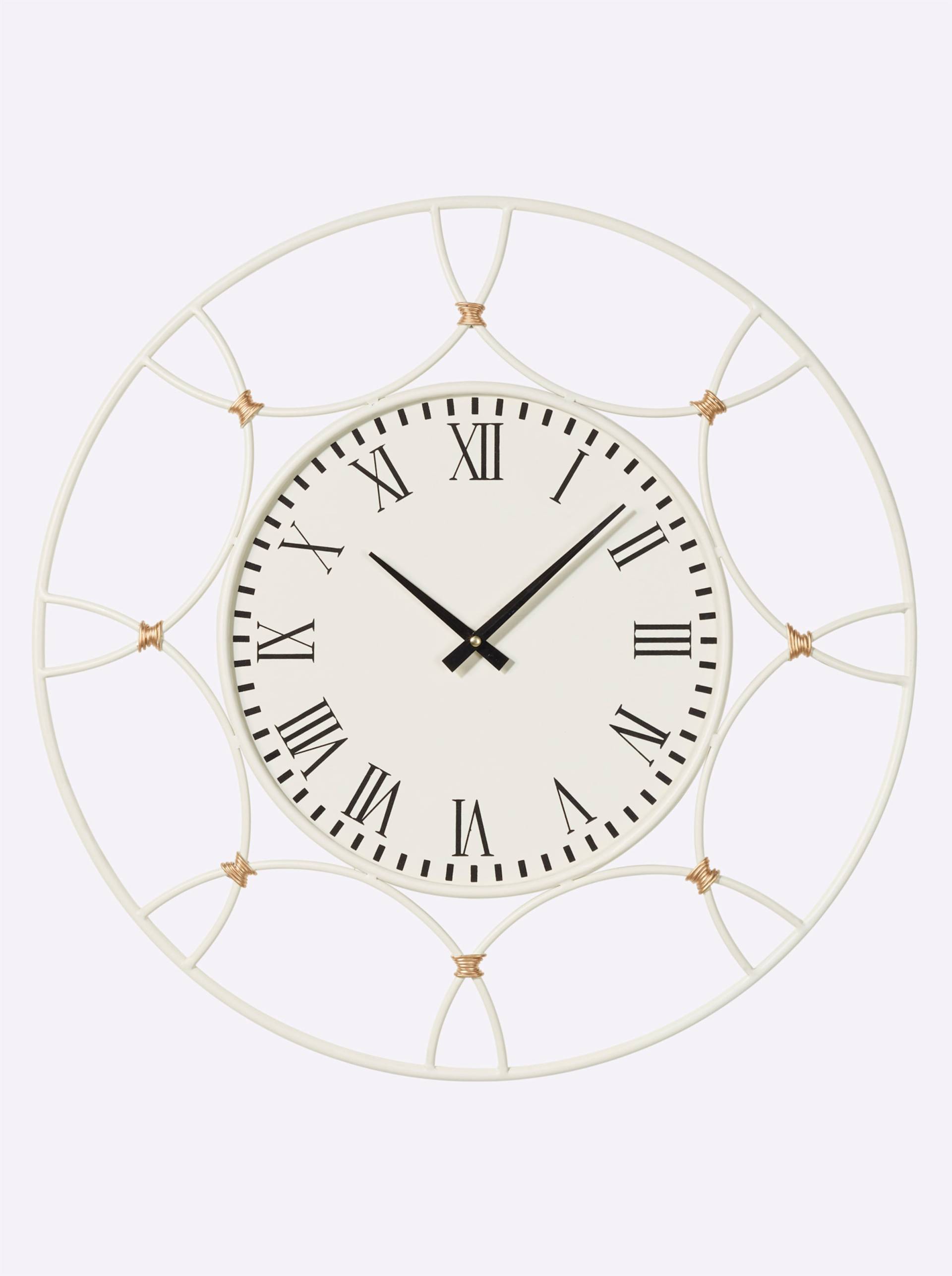 Wanduhr in creme von heine home von heine home