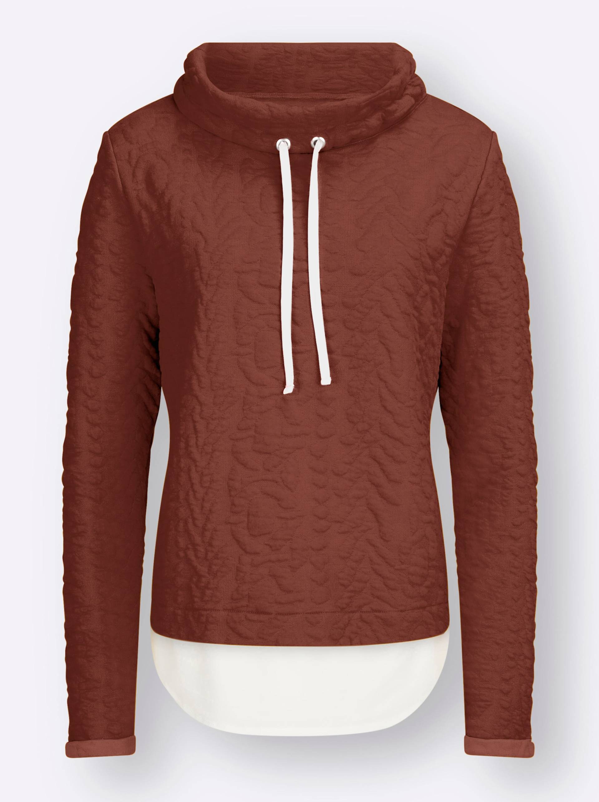 2-in-1-Sweatshirt in rotbraun von heine von heine