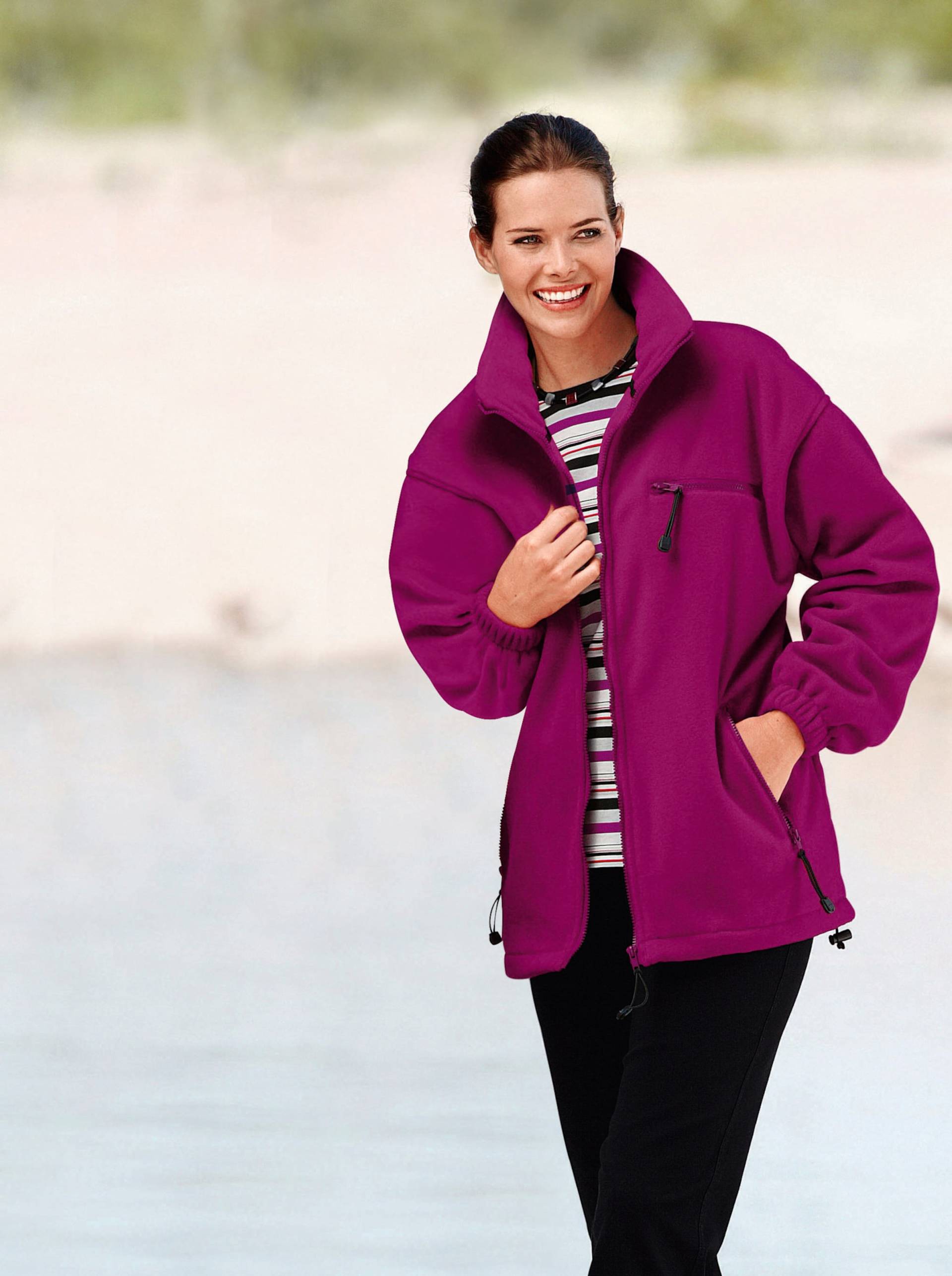 Fleecejacke in fuchsia von heine von heine