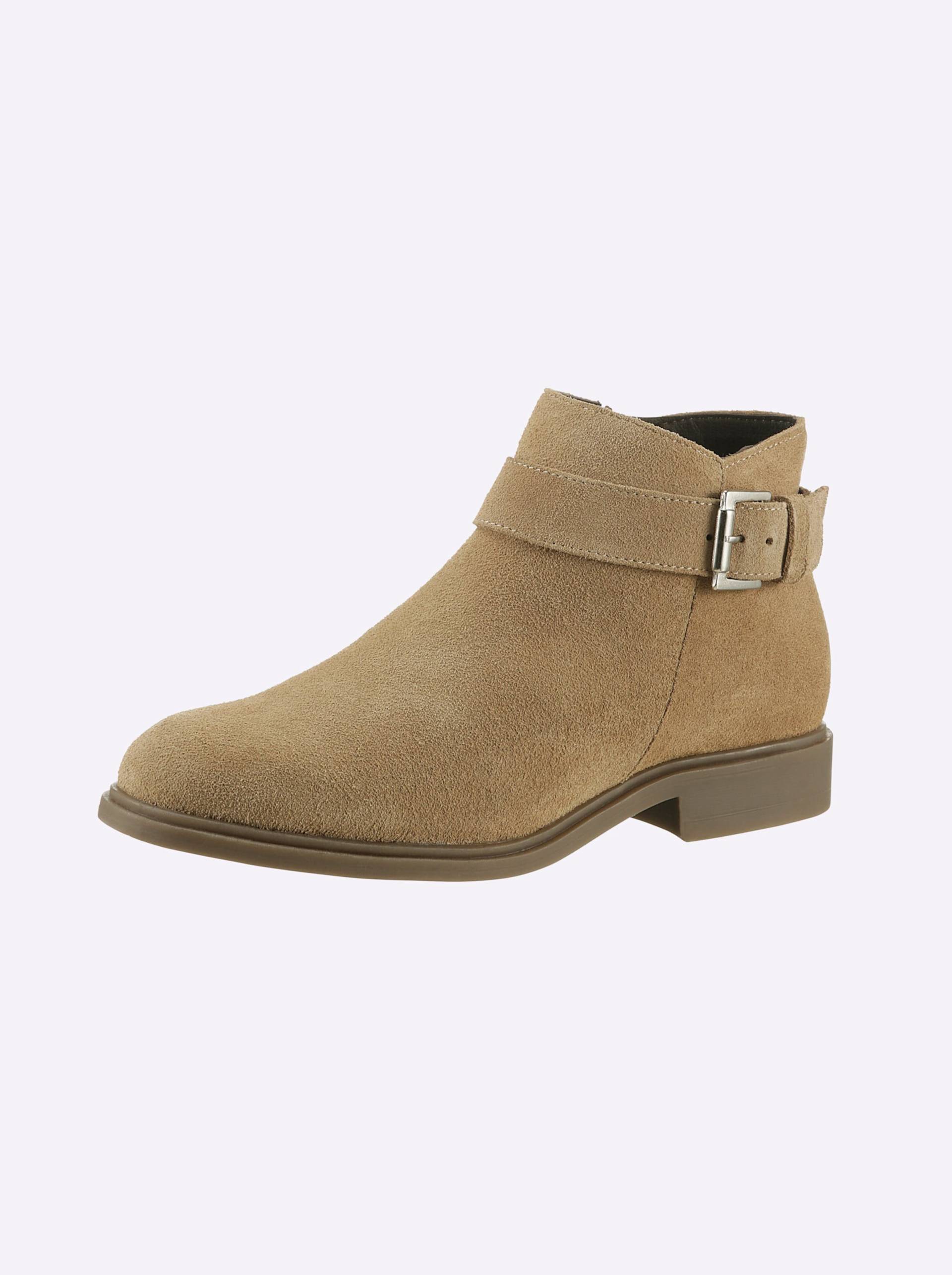 Kurzstiefelette in beige von heine von heine