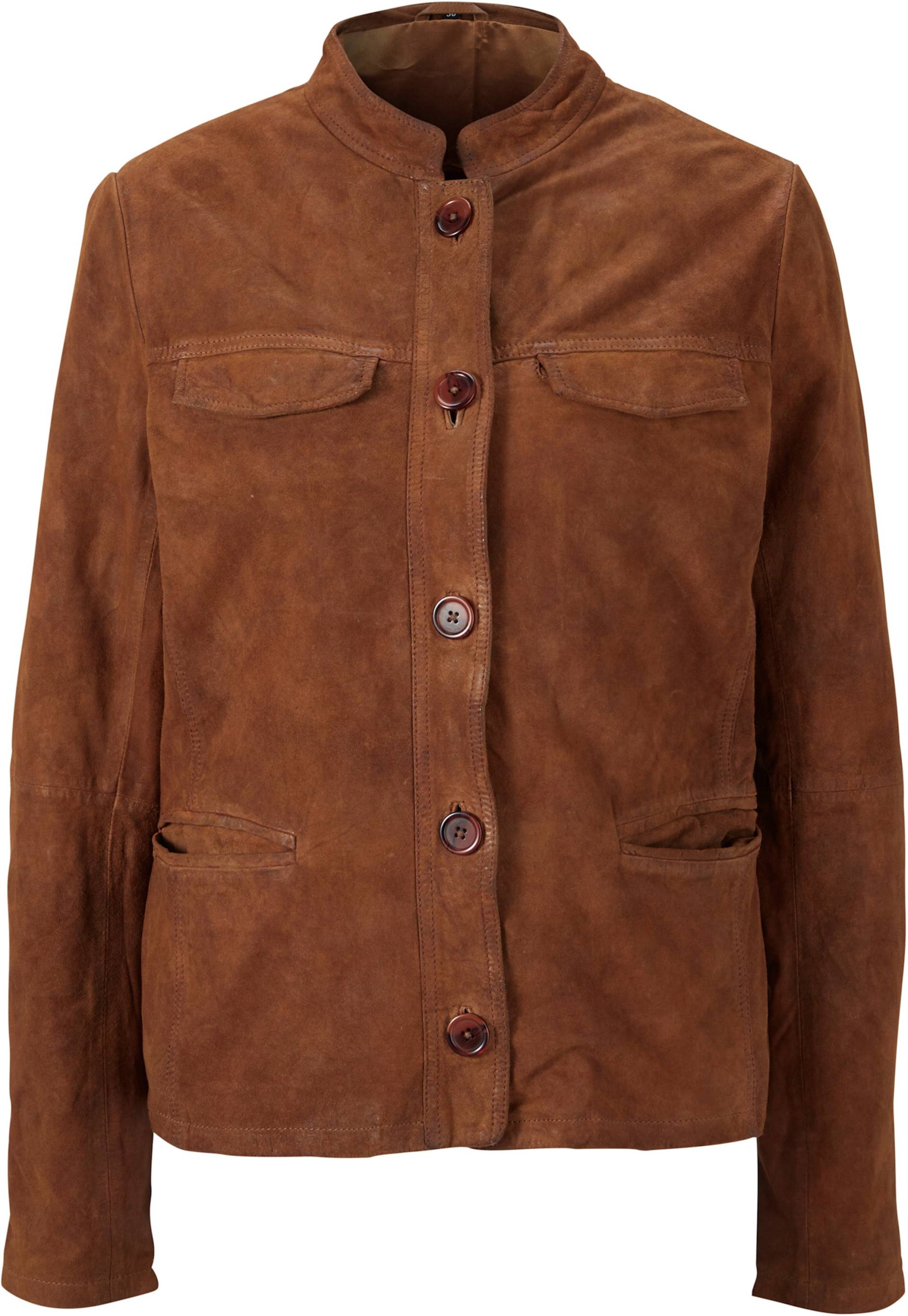 Leder-Jacke in cognac von heine von heine