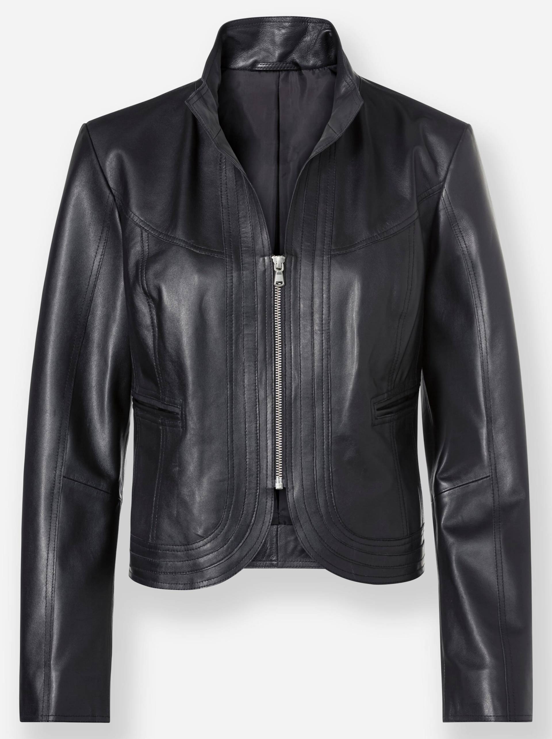 Leder-Jacke in schwarz von heine von heine
