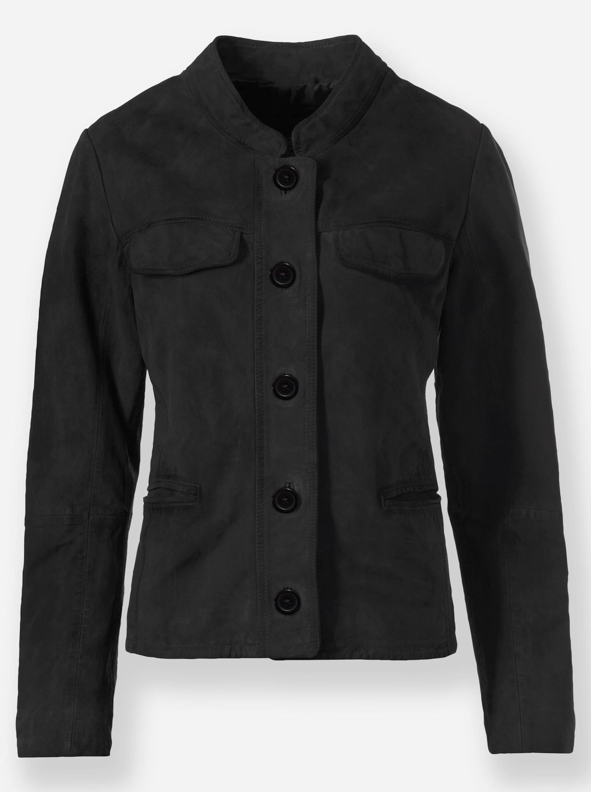 Leder-Jacke in schwarz von heine von heine