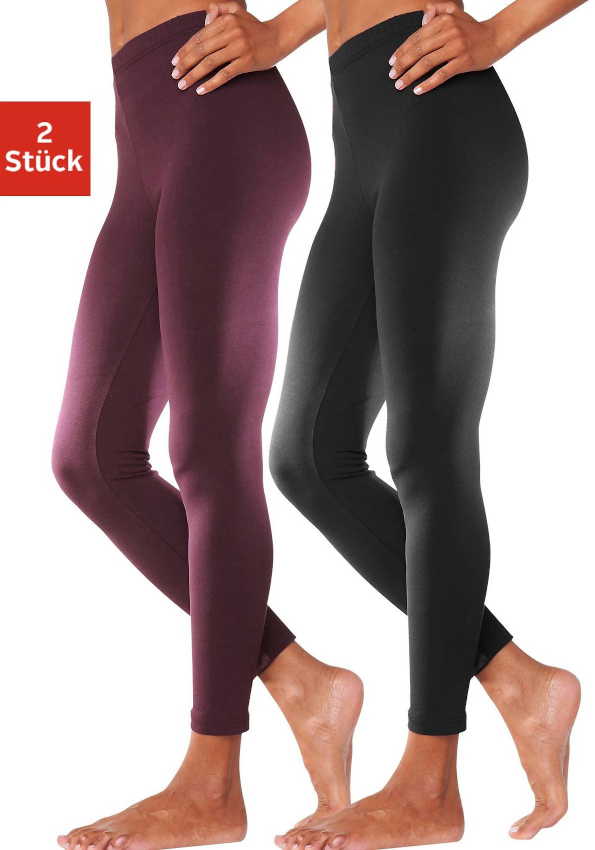 Leggings in beere, schwarz von heine von heine