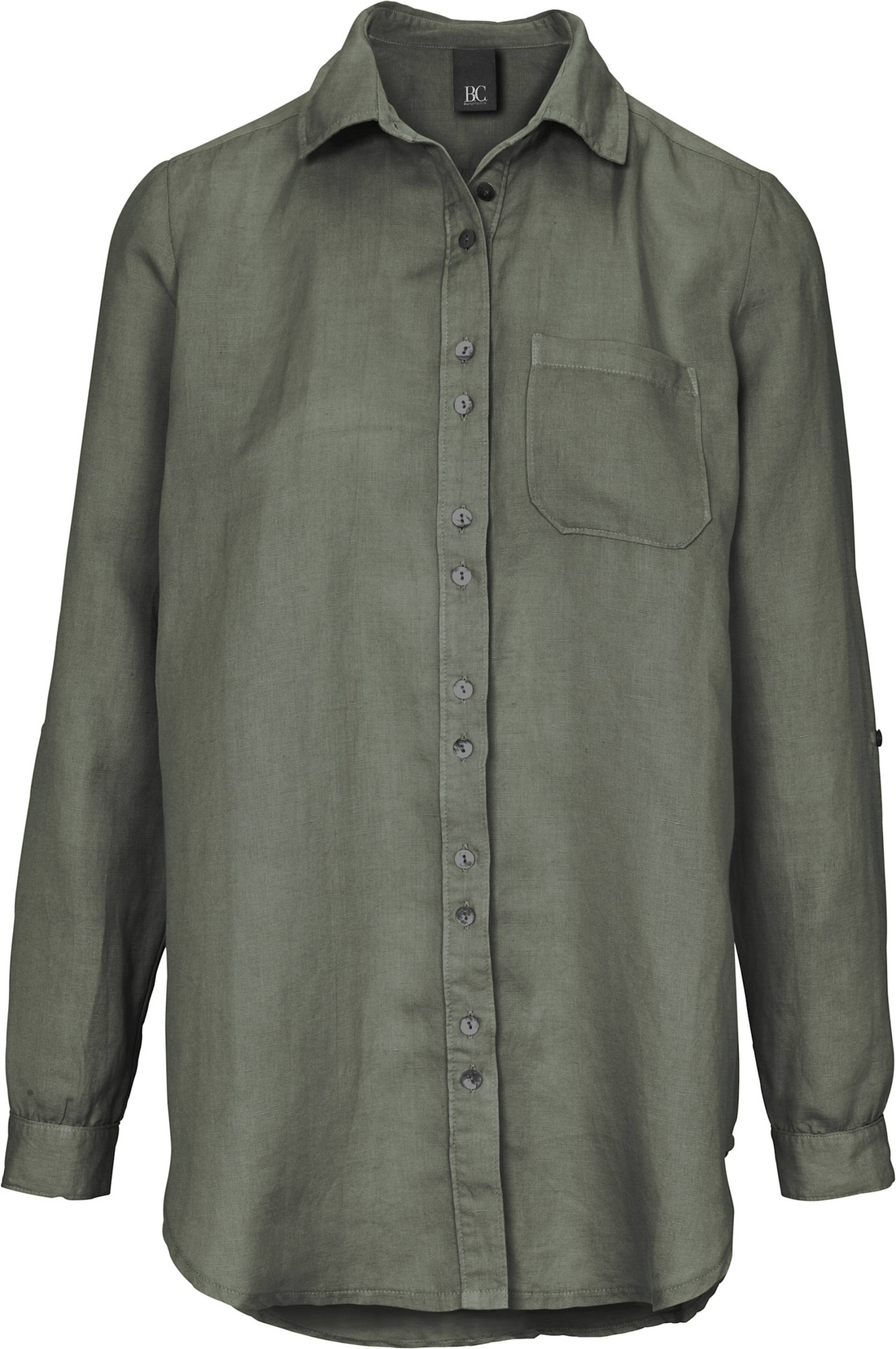 Longbluse in khaki von heine von heine