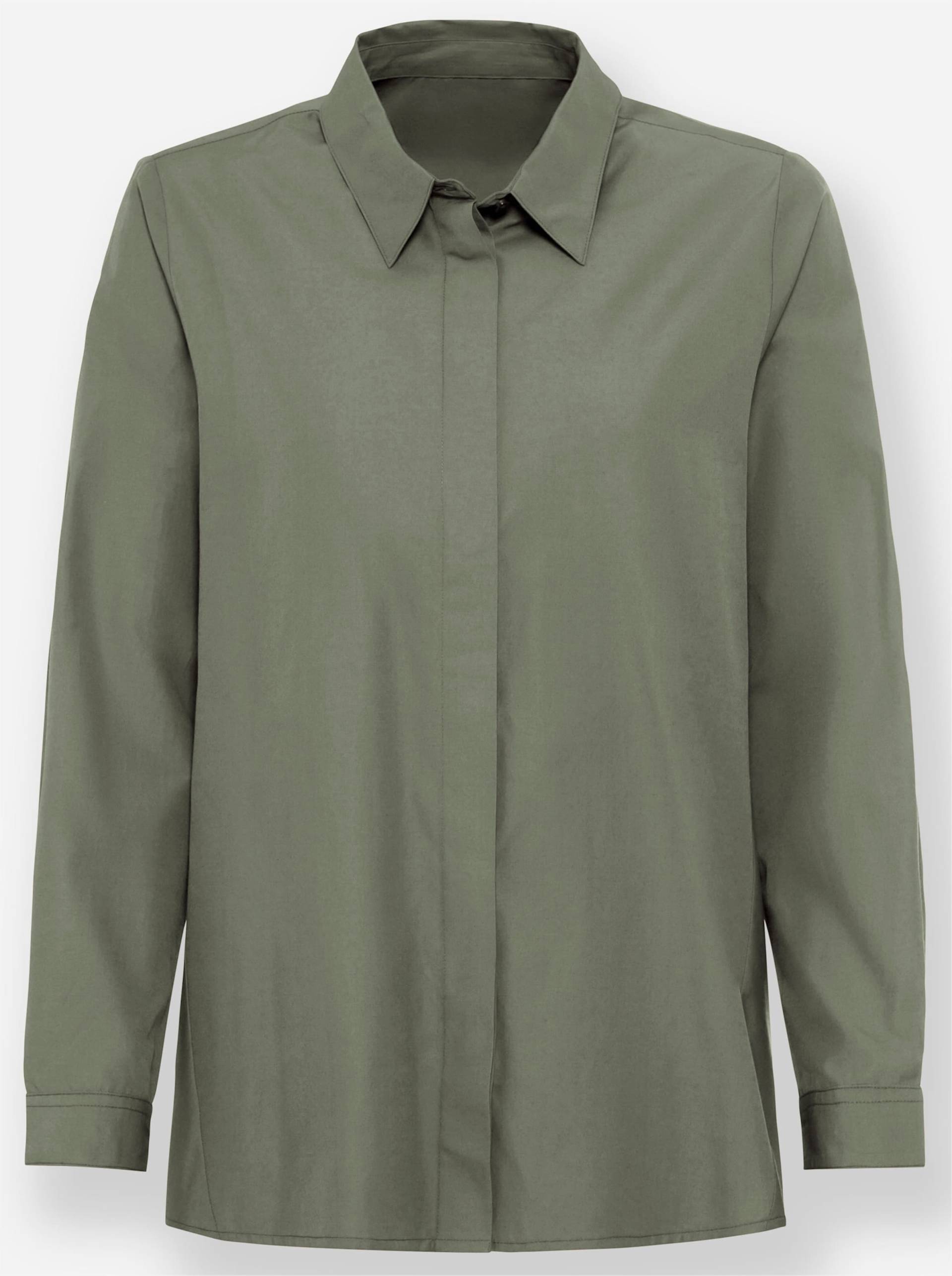 Longbluse in khaki von heine von heine