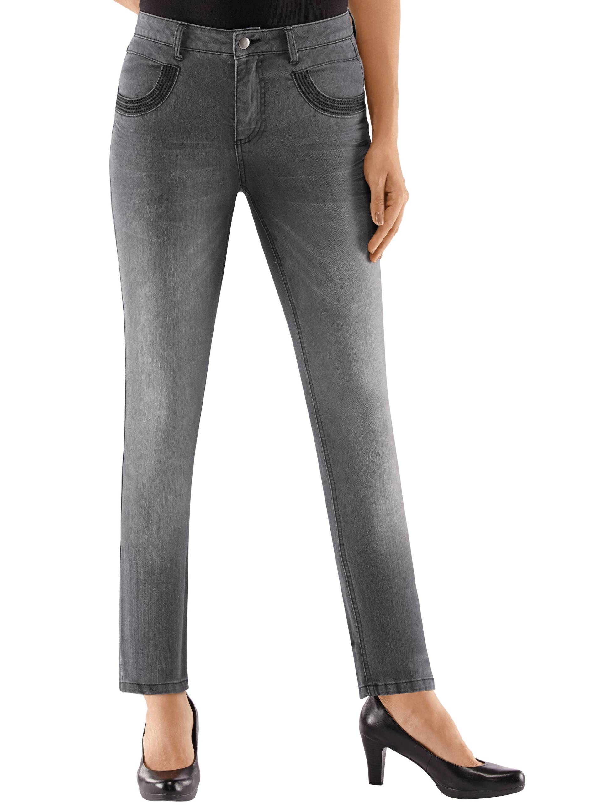 Röhrenjeans in grey-denim von heine von heine