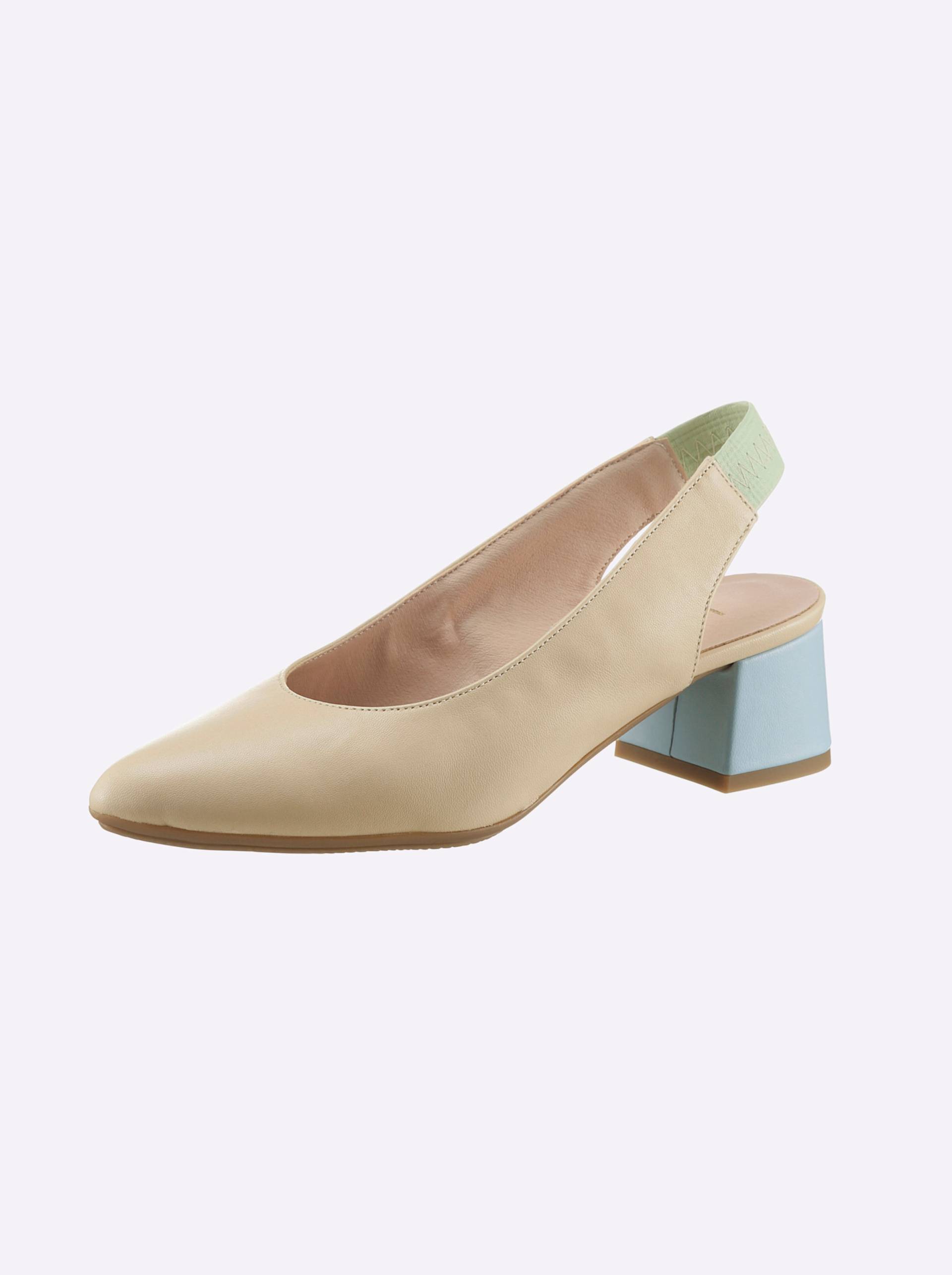 Slingpumps in nude-pastell von heine von heine