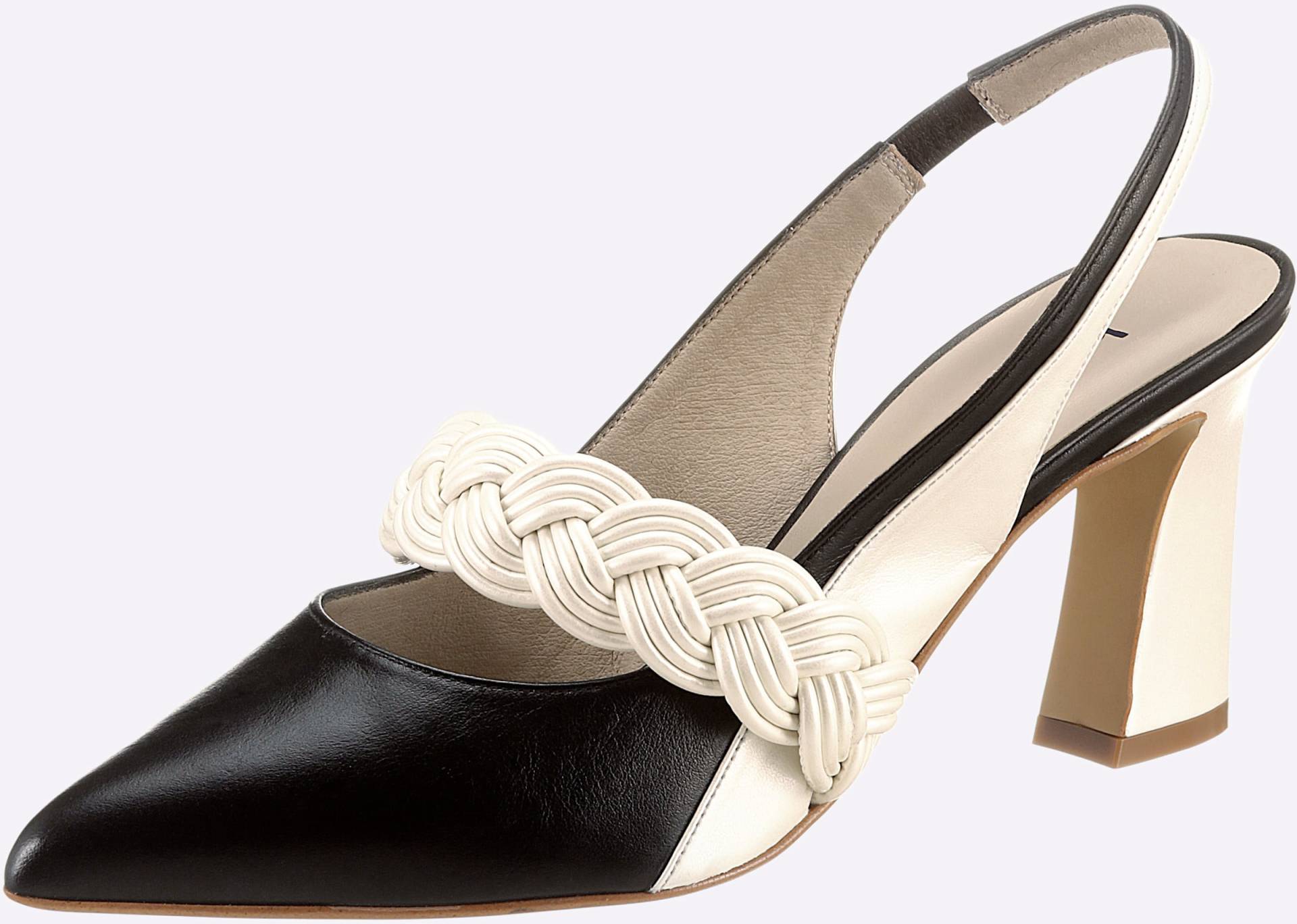 Slingpumps in schwarz-ecru von heine von heine