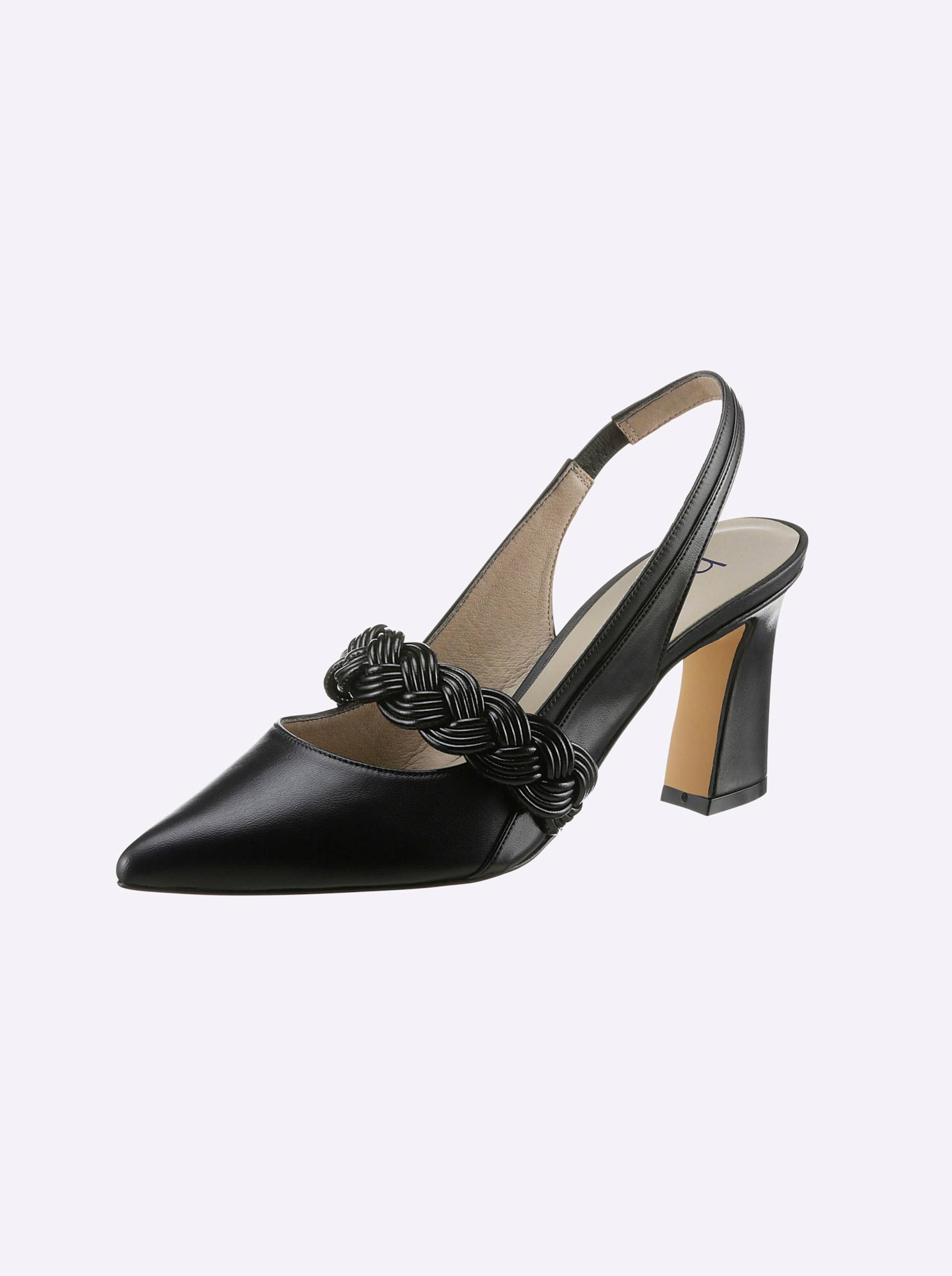 Slingpumps in schwarz von heine von heine