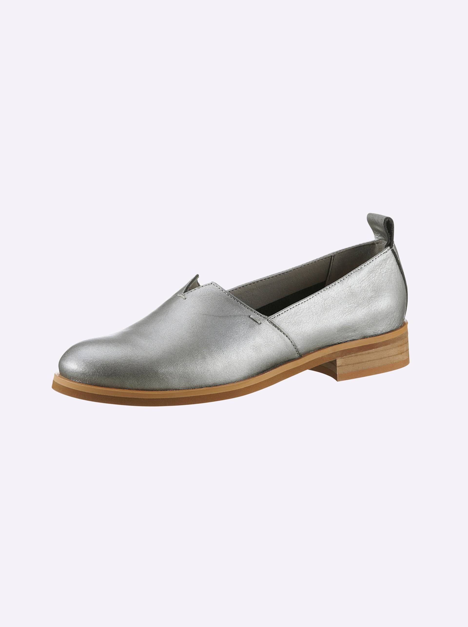 Slipper in grau-metallic von heine von heine