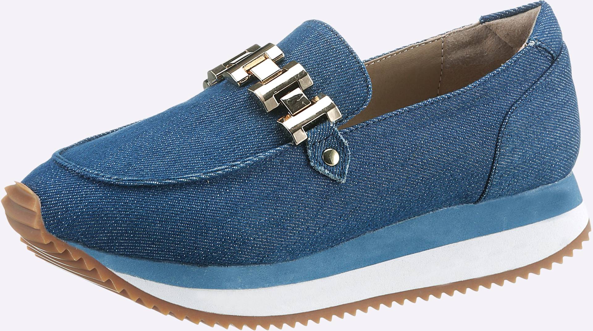 Slipper in jeansblau von heine von heine