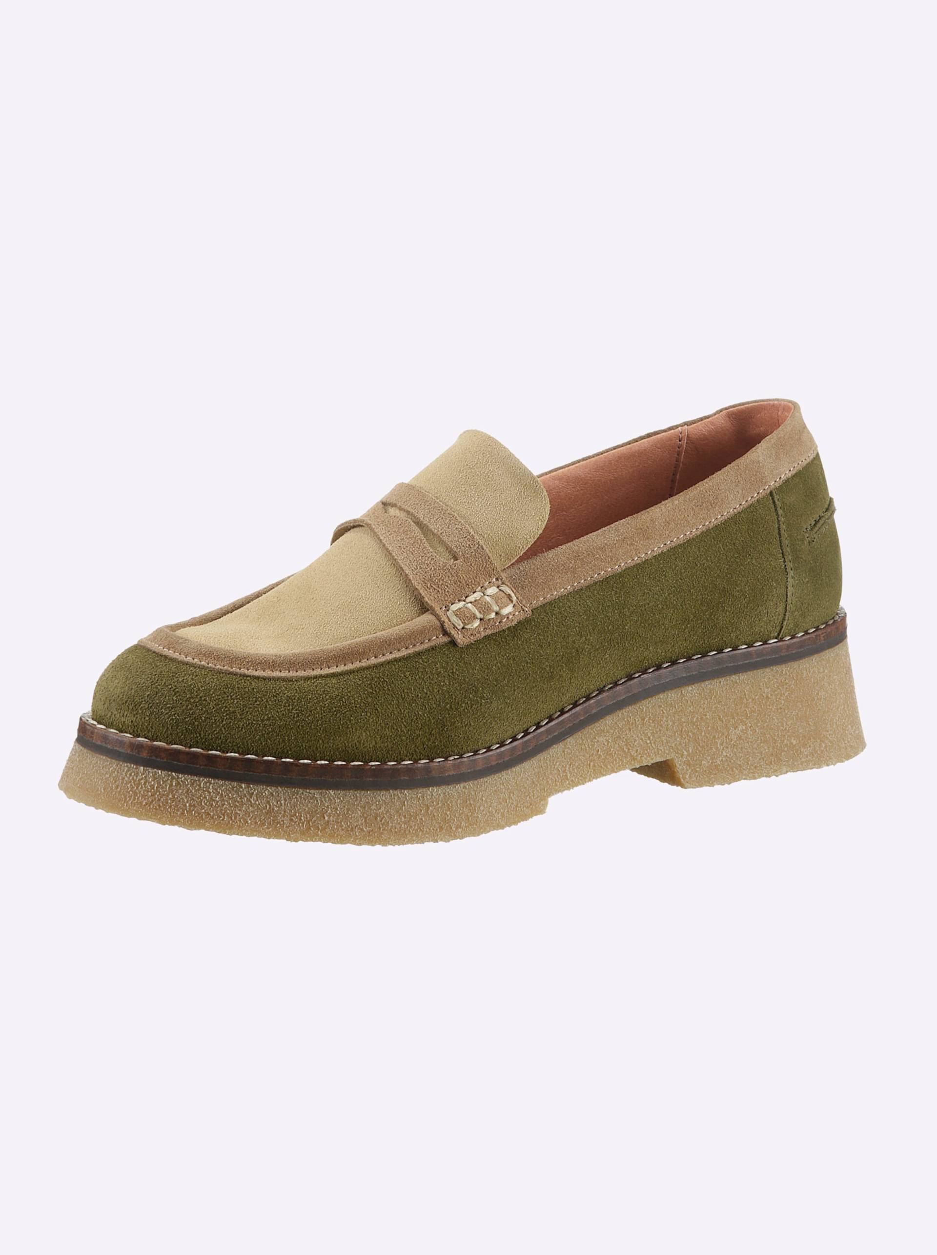 Slipper in khaki-beige von heine von heine