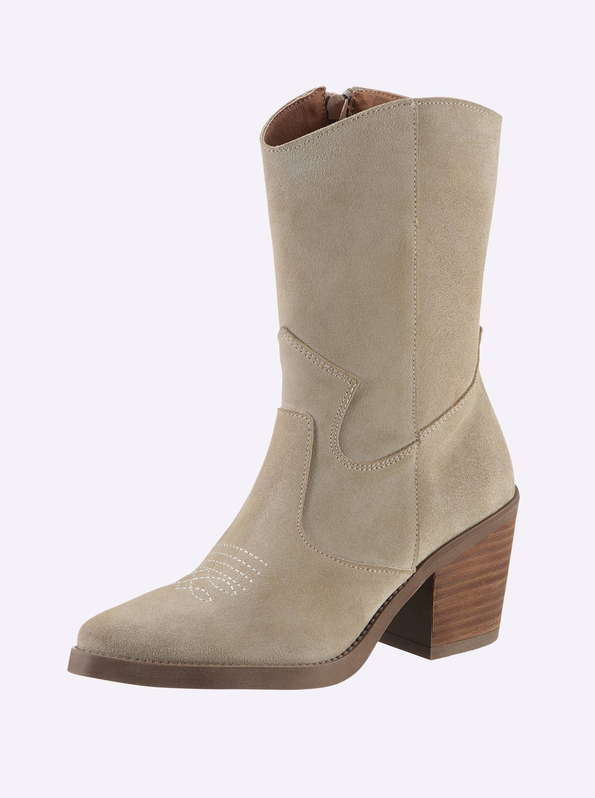 Stiefel in beige von heine von heine