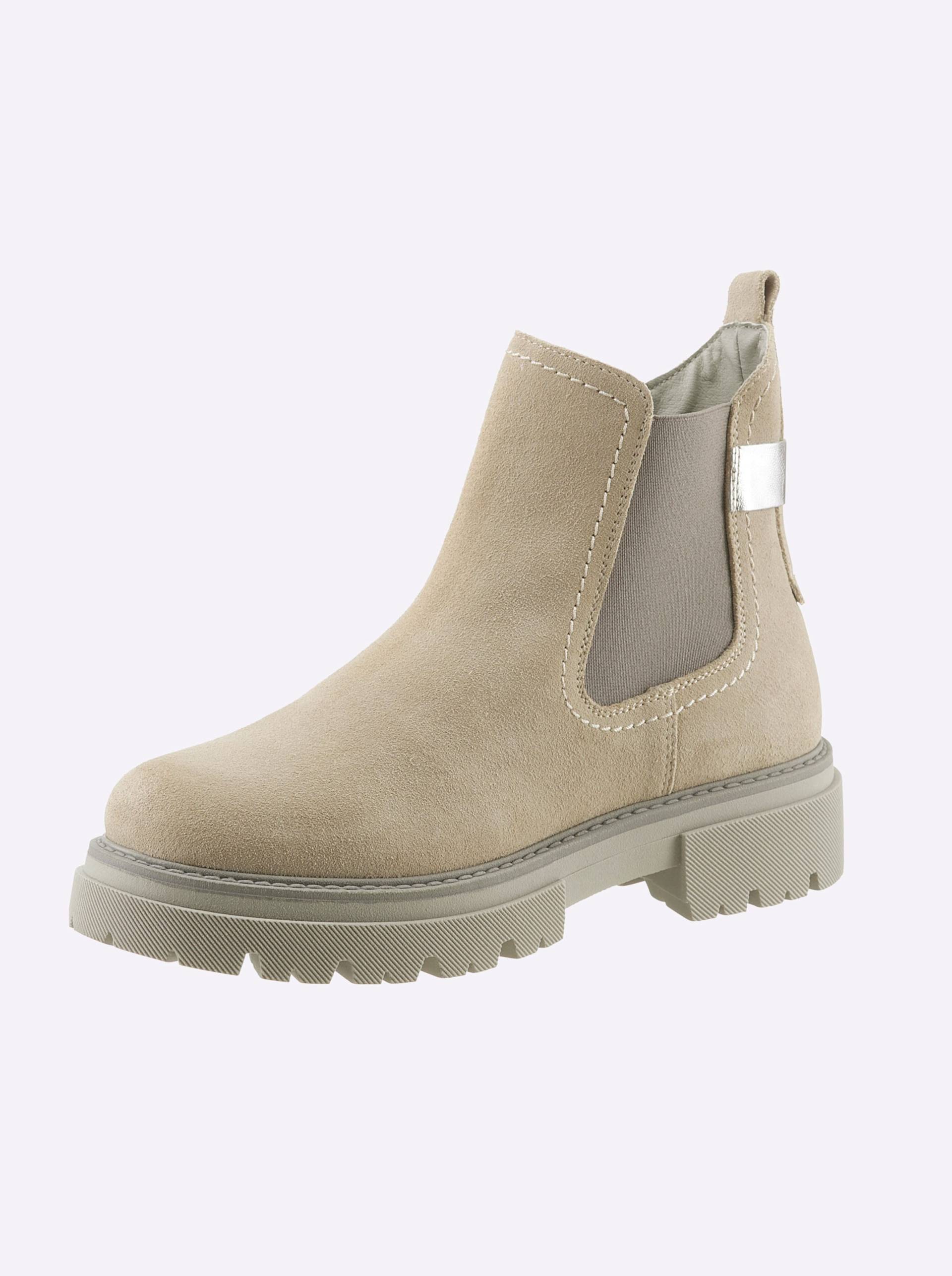 Stiefelette in beige von heine von heine