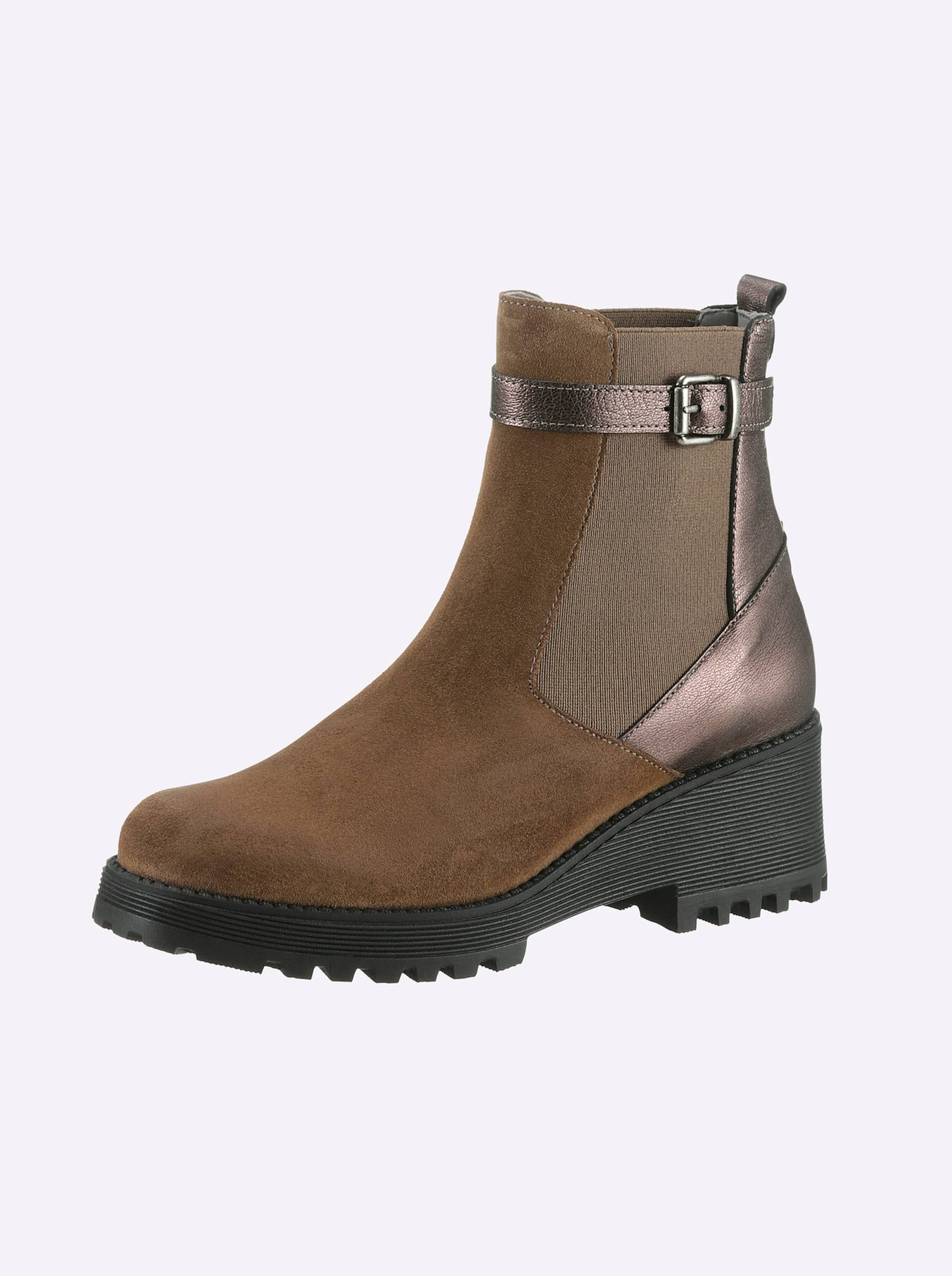 Stiefelette in camel-taupe von heine von heine