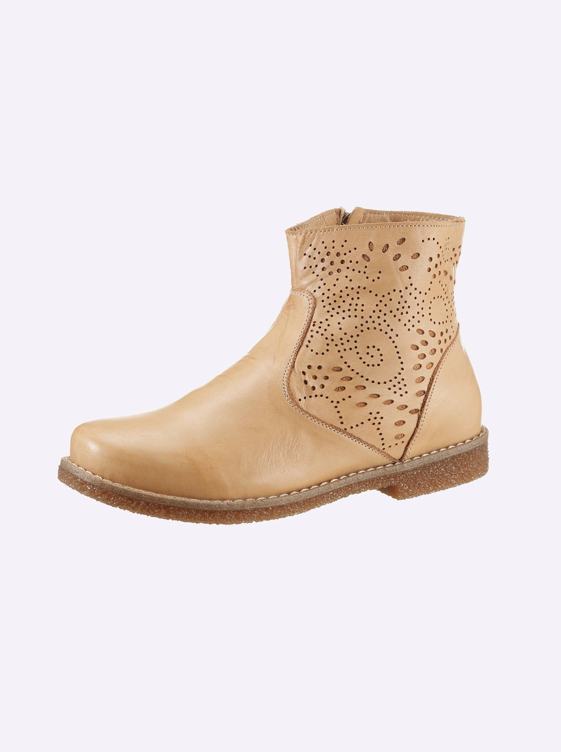 Stiefelette in camel von heine von heine