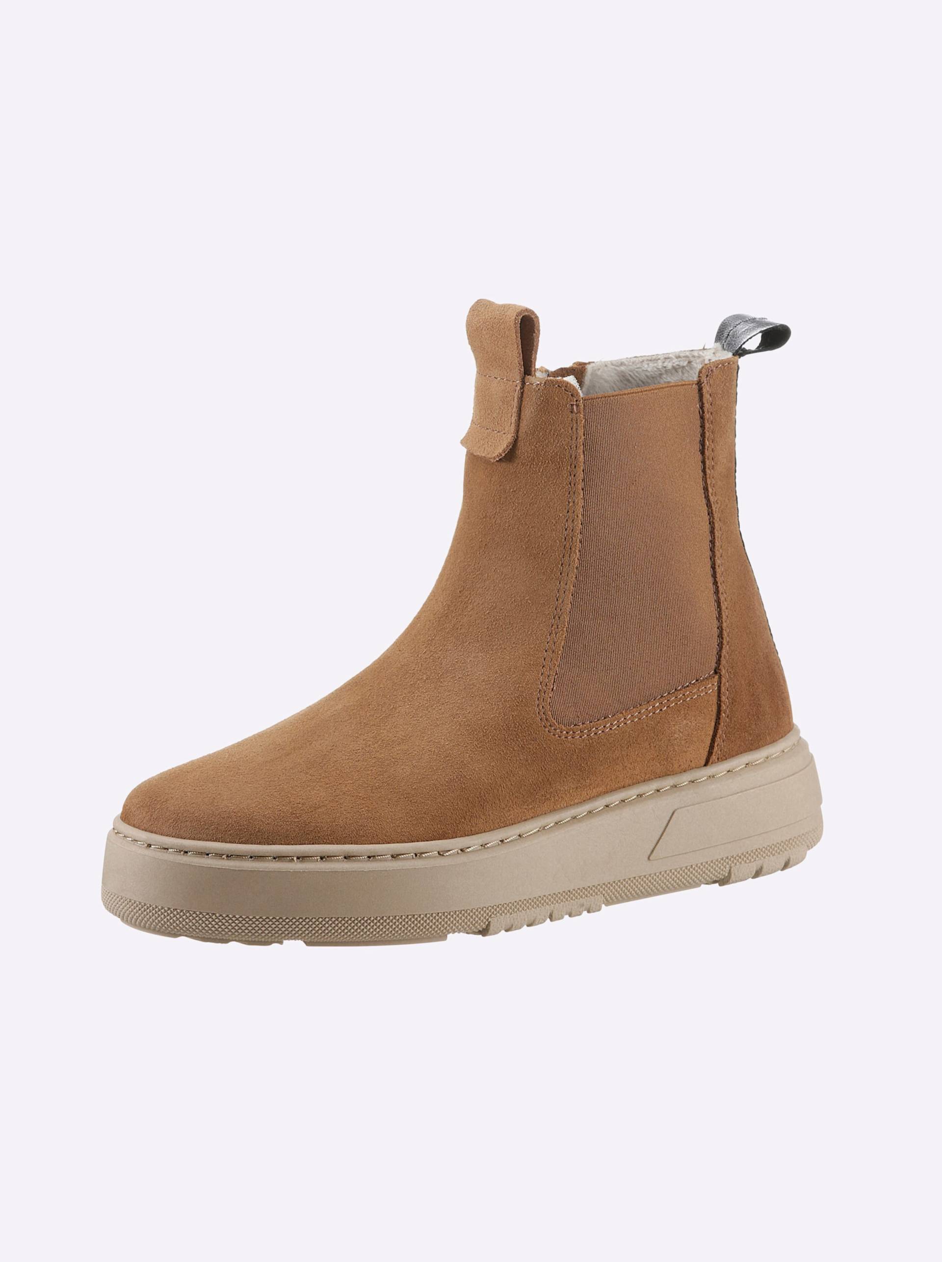 Stiefelette in camel von heine von heine