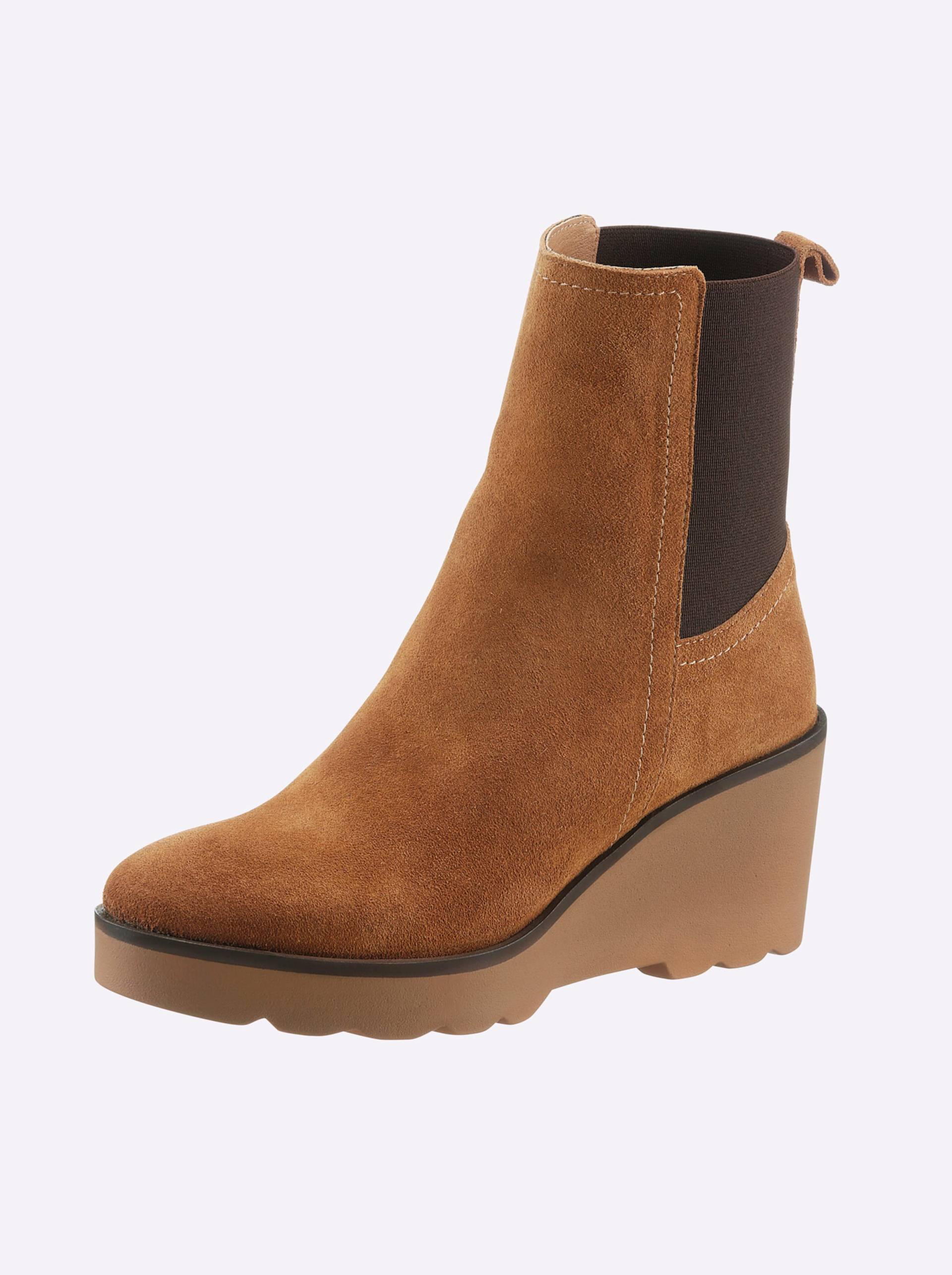 Stiefelette in cognac von heine von heine