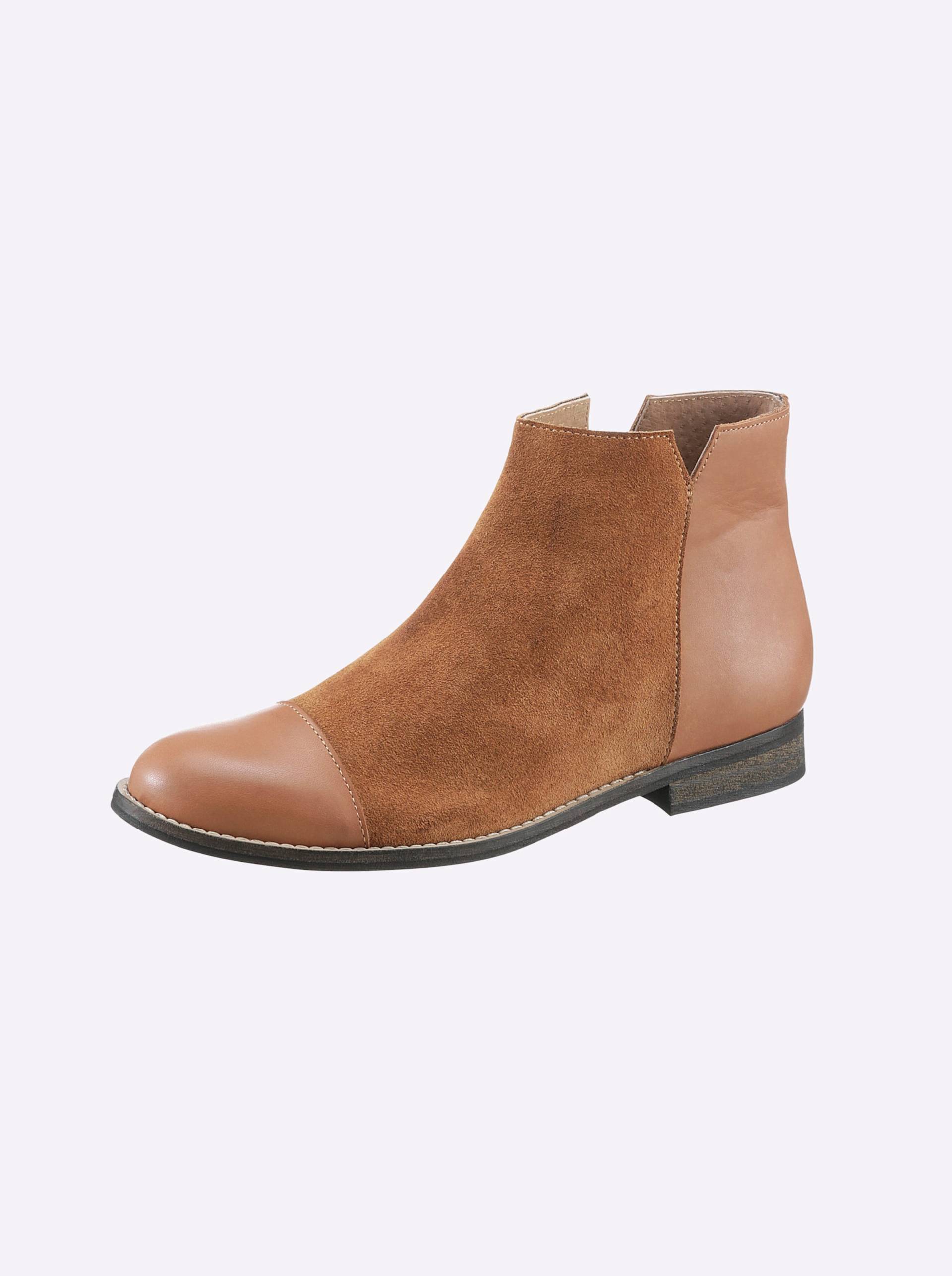 Stiefelette in cognac von heine von heine