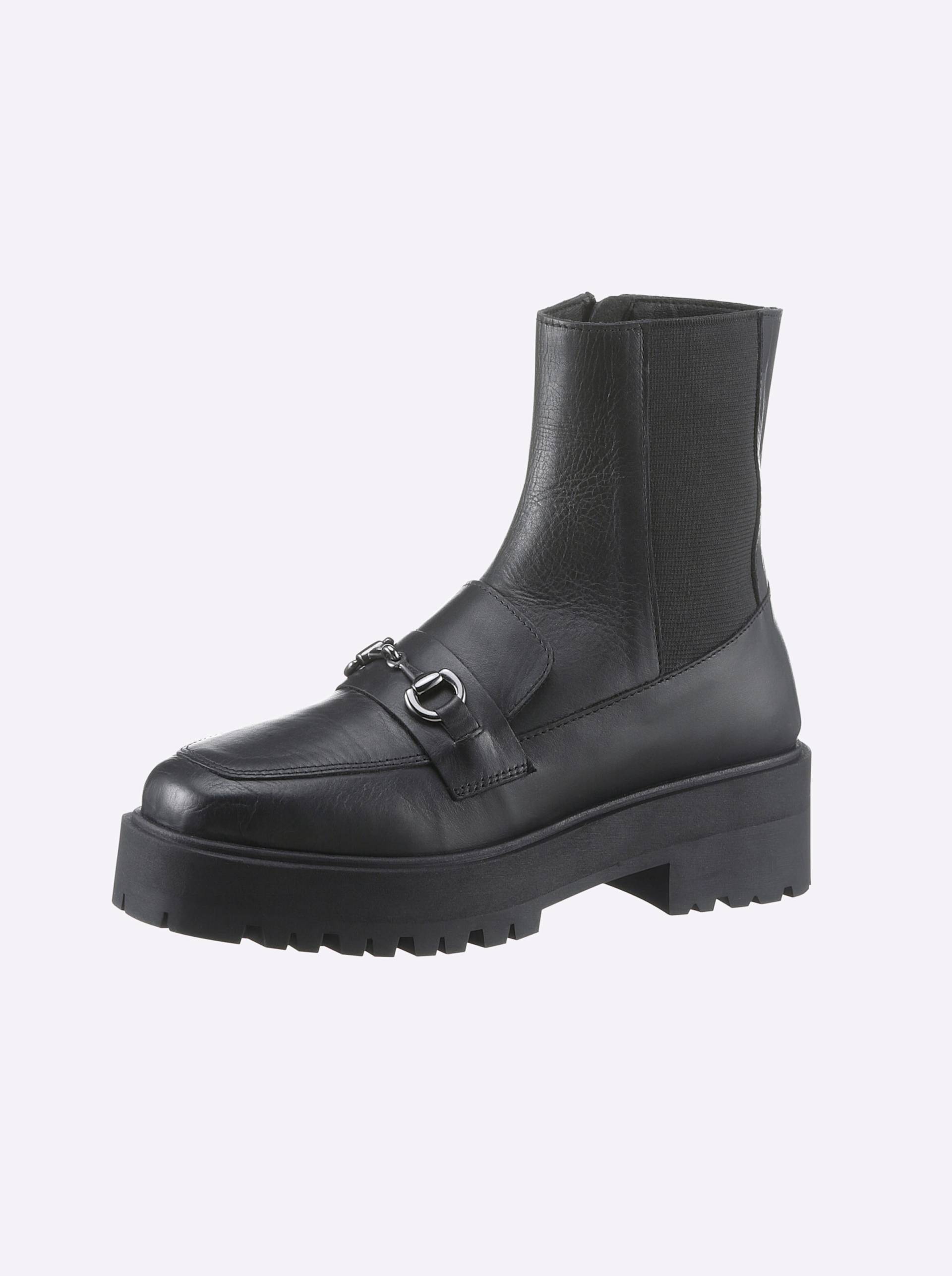 Stiefelette in schwarz von heine von heine