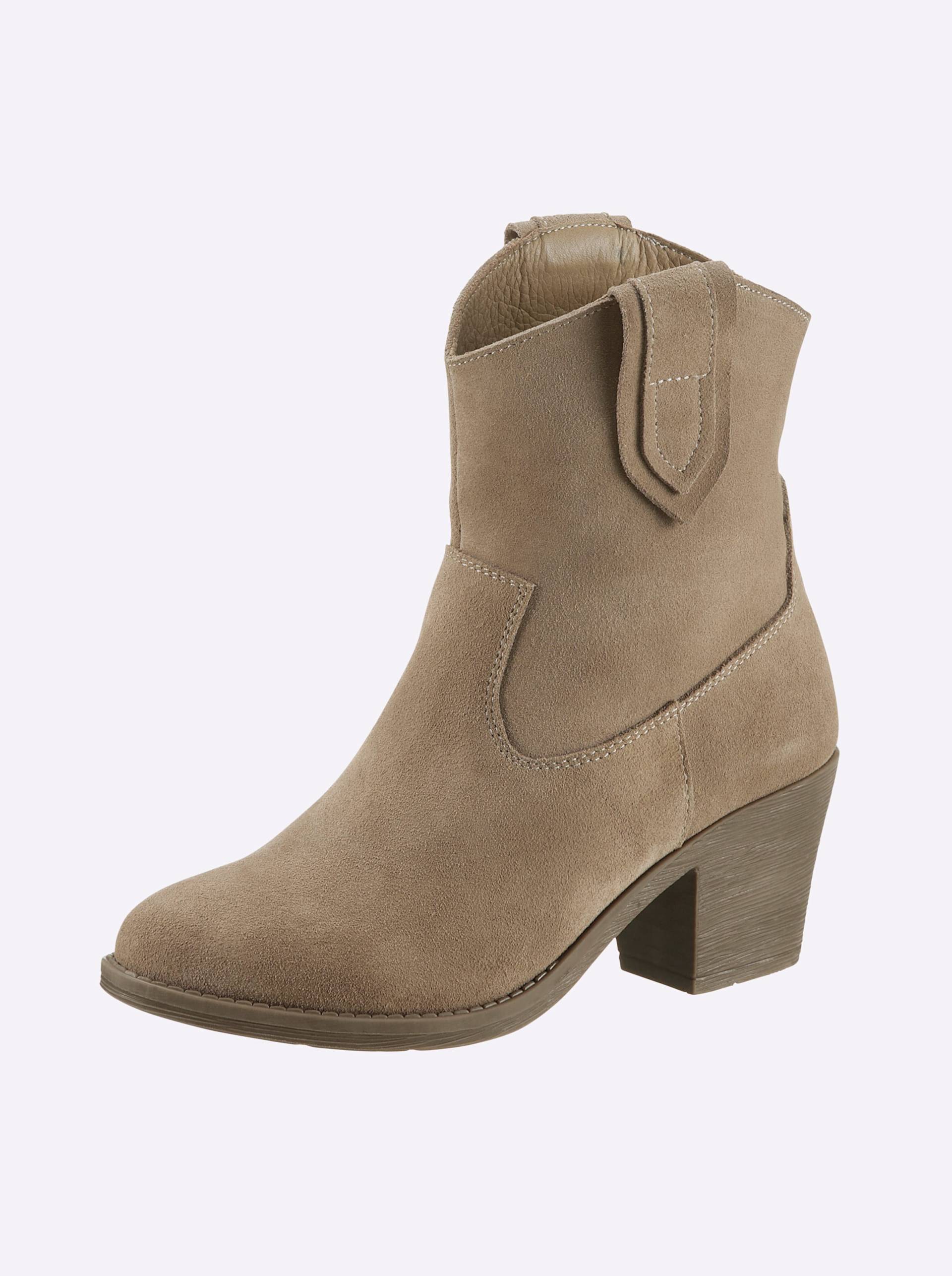 Stiefelette in taupe von heine von heine