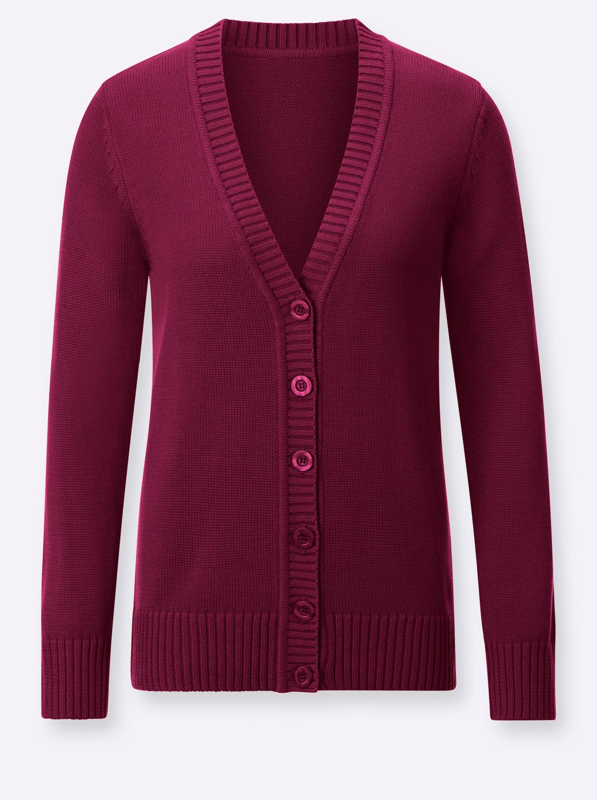 Strickjacke in fuchsia von heine von heine