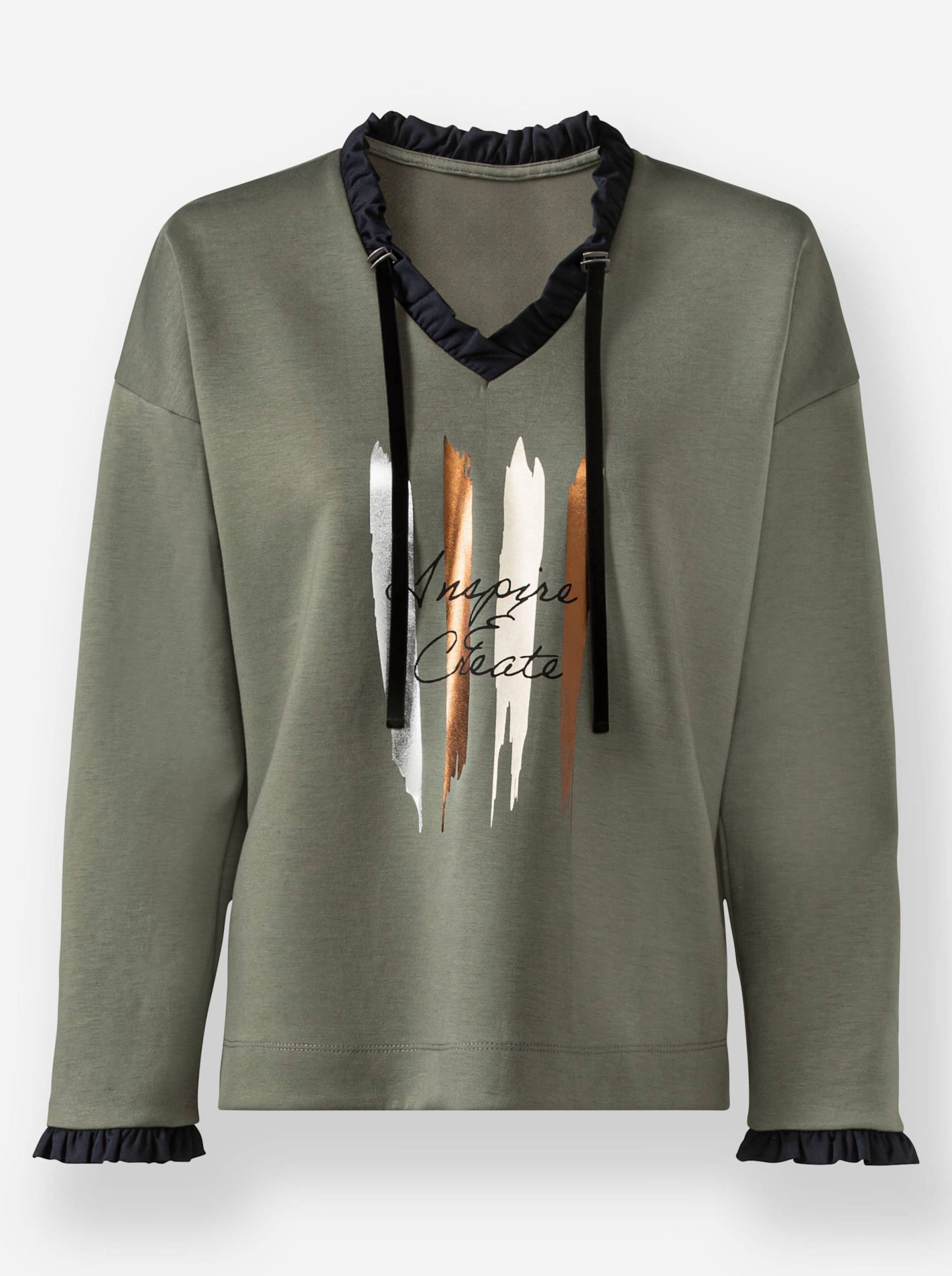 Sweatshirt in khaki von heine von heine