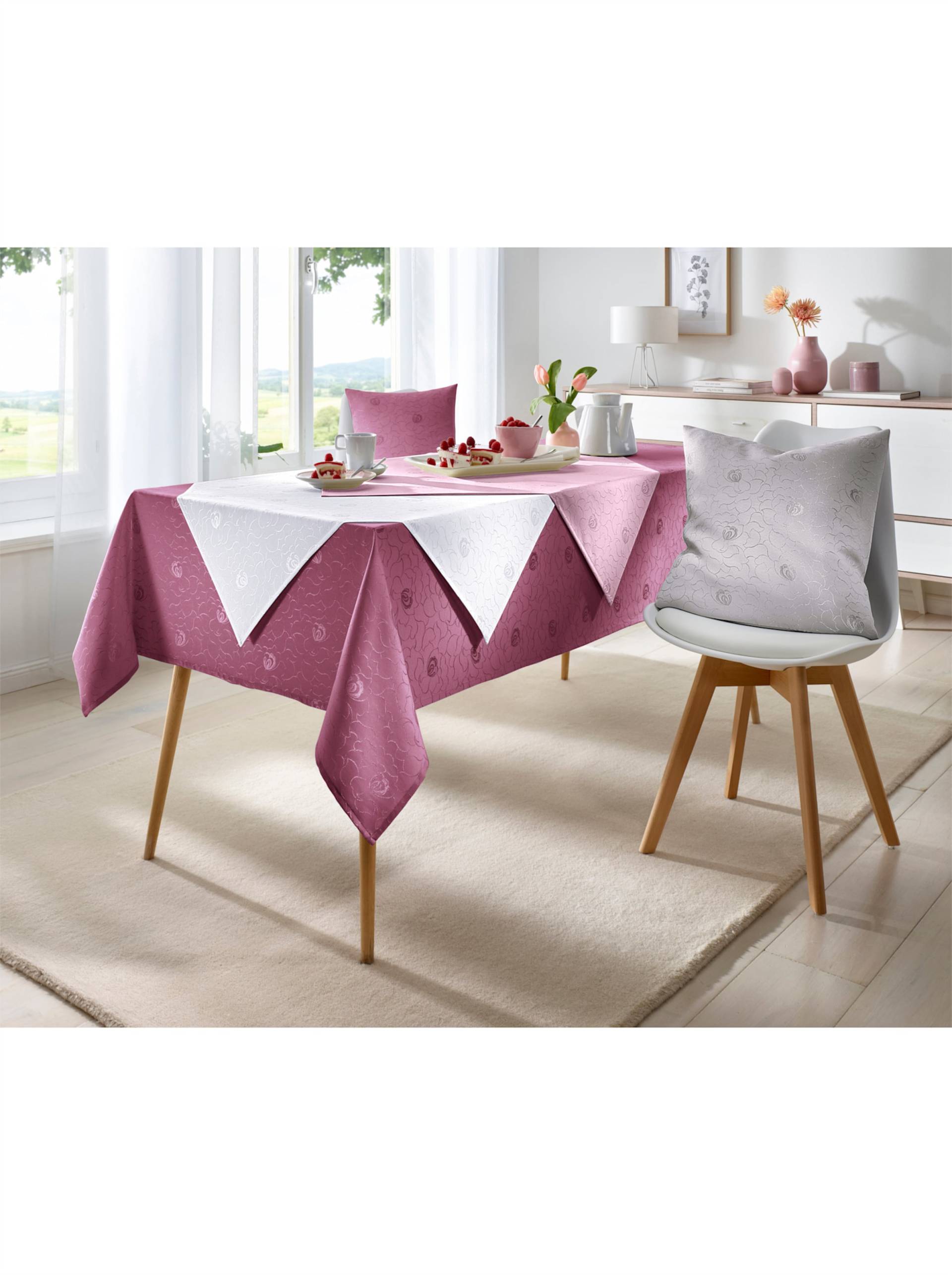 Tischdecke in rosé von heine von heine