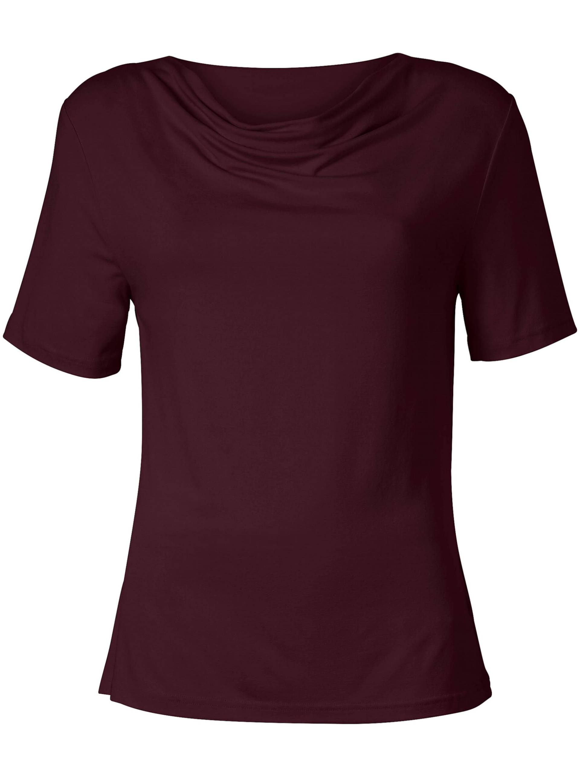 Wasserfallshirt in bordeaux von heine von heine