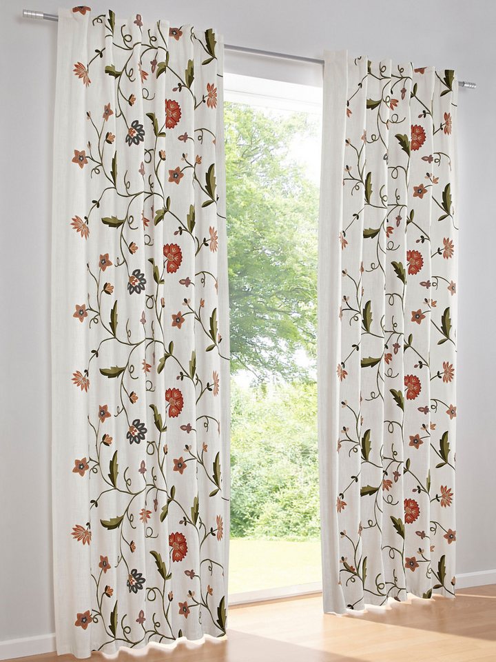 heine Gardine Dekoschal, Schlaufen (1 St), blickdicht, Fensterdekoration von heine